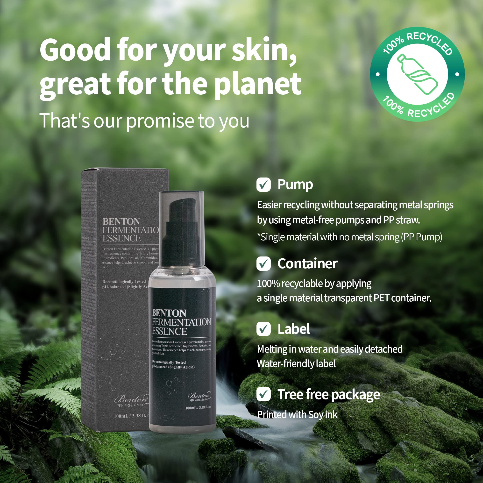 Foto 4 pulgar | Essence Benton Fermentation, 100 Ml, Galactomyces Y Bífida - Venta Internacional.