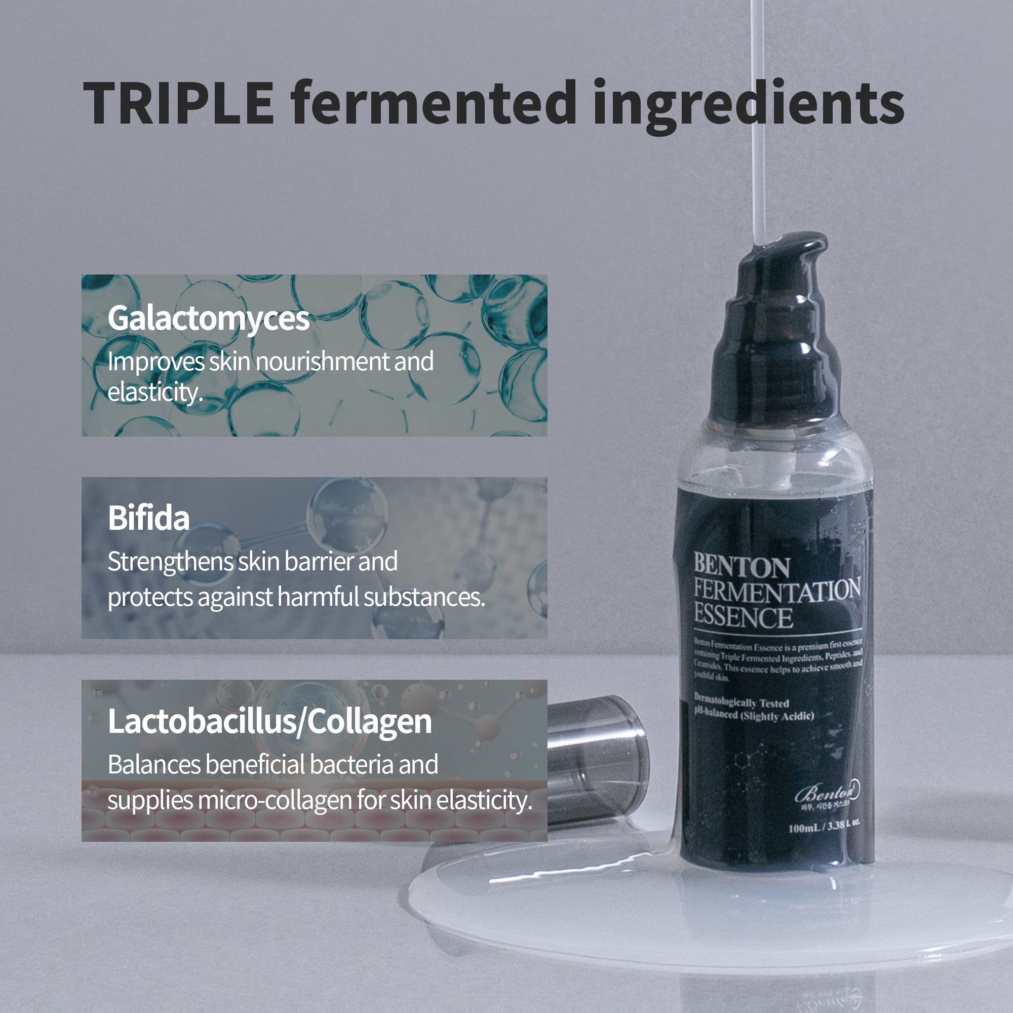 Foto 5 pulgar | Essence Benton Fermentation, 100 Ml, Galactomyces Y Bífida - Venta Internacional.