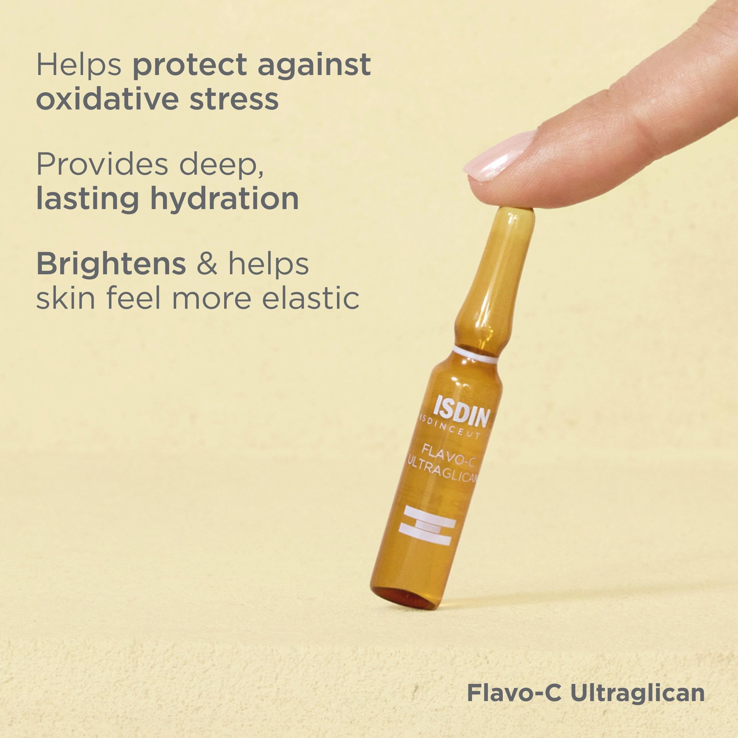 Foto 4 | Ampollas De Suero Isdin Flavo-c Ultraglican, Vitamina C, Ácido Hialurónico - Venta Internacional.