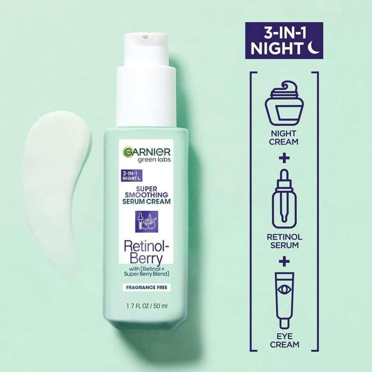 Foto 3 pulgar | Crema Sérum Garnier Green Labs Super Smoothing Retinol 50 Ml - Venta Internacional.