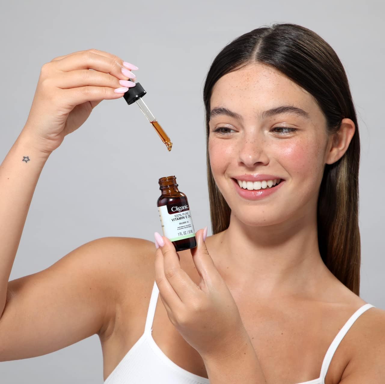 Foto 4 pulgar | Aceite De Vitamina E Cliganic Organic Pure 60 Ml Para Piel, Cabello Y Rostro - Venta Internacional.