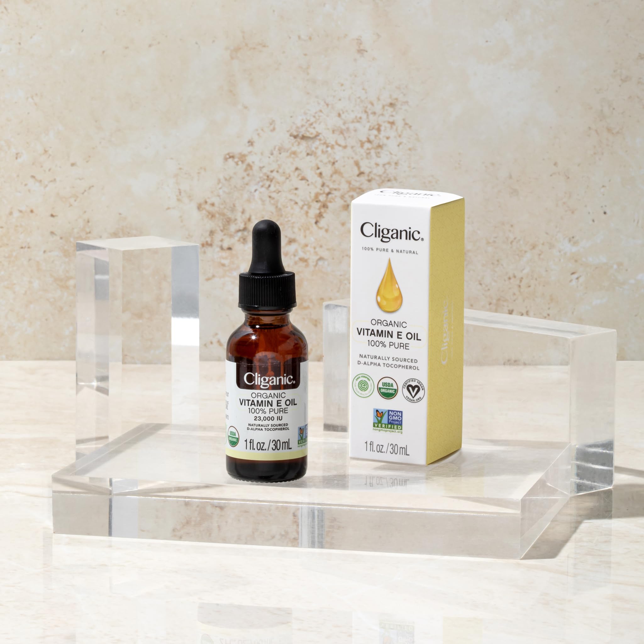 Foto 6 pulgar | Aceite De Vitamina E Cliganic Organic Pure 60 Ml Para Piel, Cabello Y Rostro - Venta Internacional.