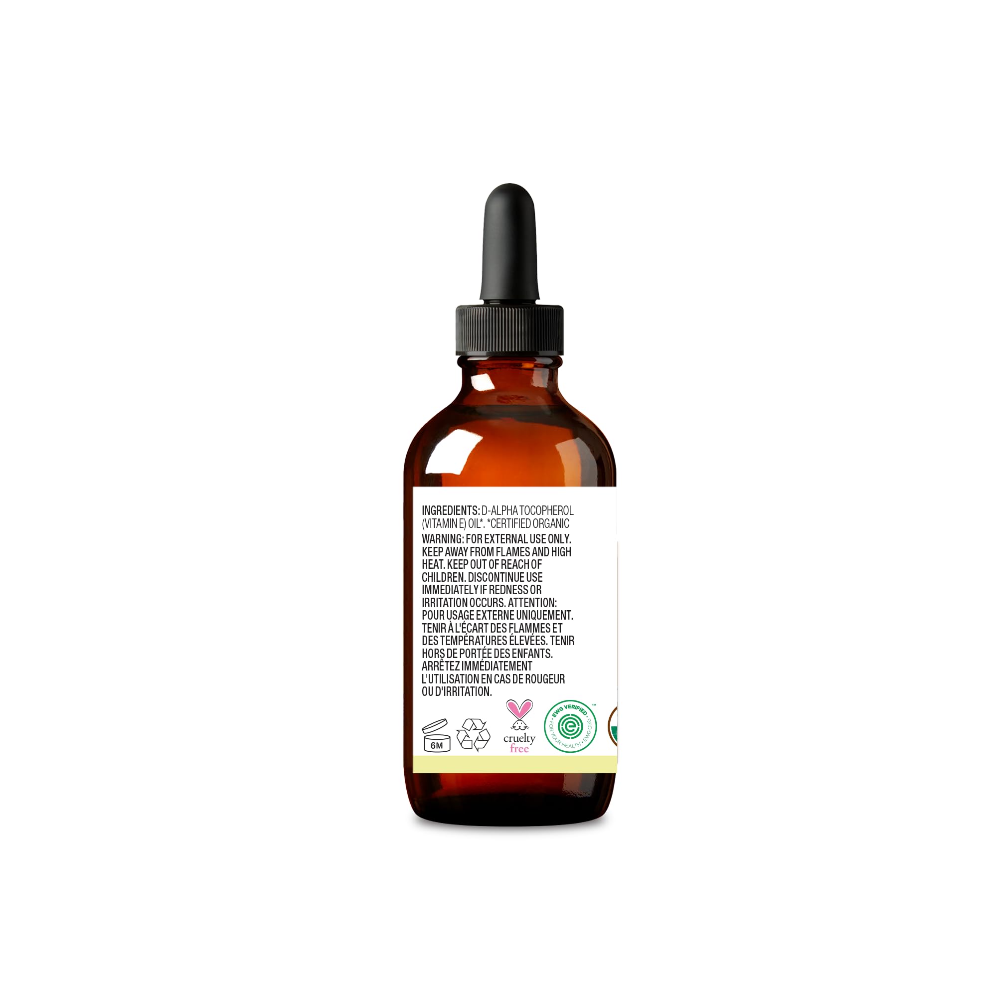 Foto 7 pulgar | Aceite De Vitamina E Cliganic Organic Pure 60 Ml Para Piel, Cabello Y Rostro - Venta Internacional.