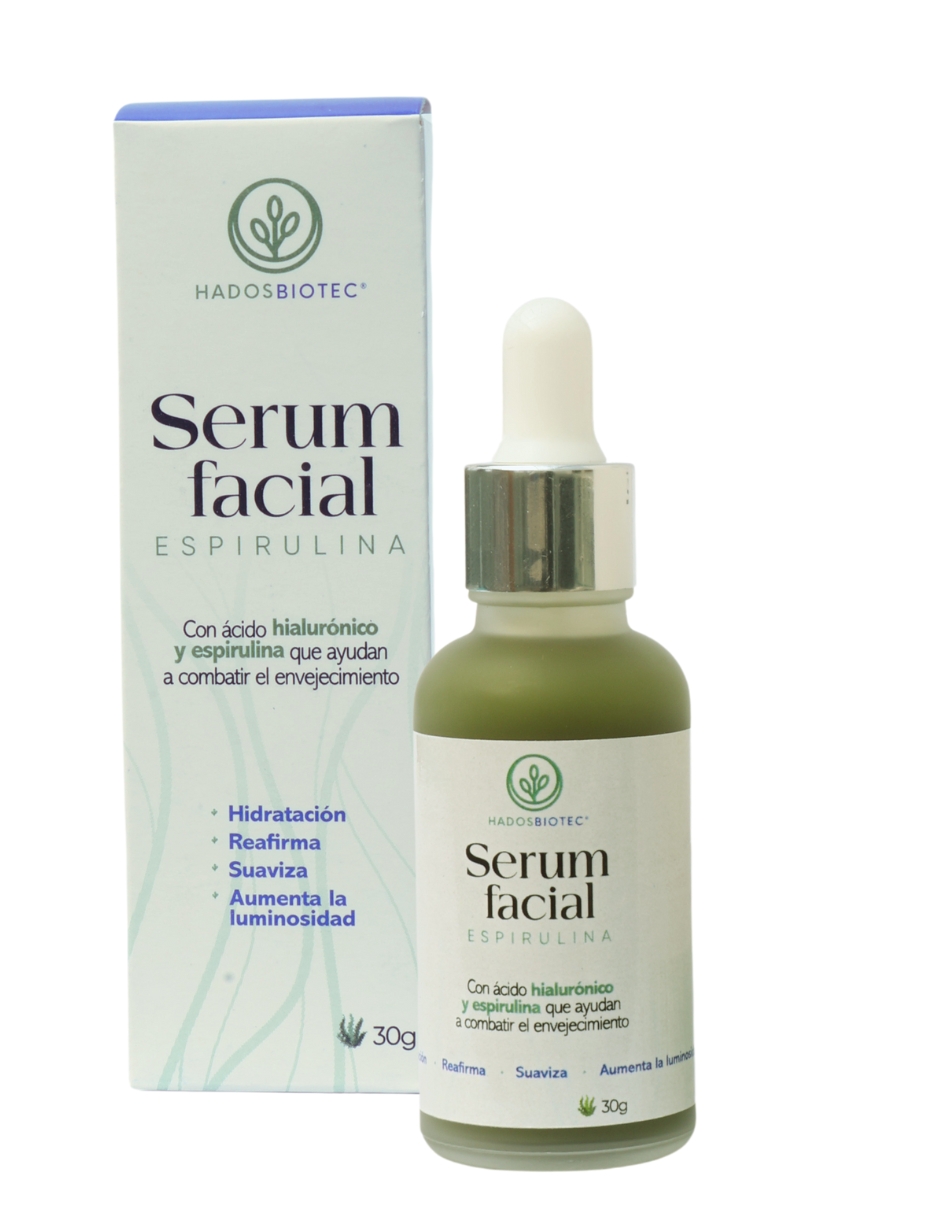 Serum Facial Hidratante Hadosbiotec Con Espirulina, Ácido Hialurónico Y Complejo Vitamínico 30 G