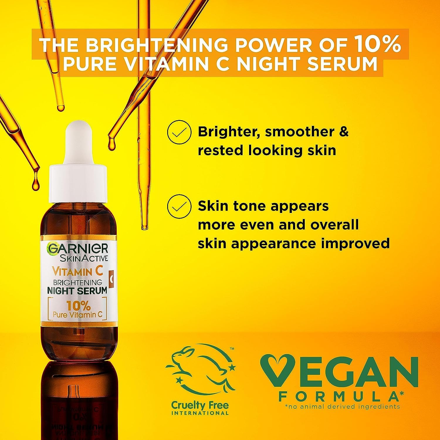 Foto 5 pulgar | Sérum De Noche Garnier Antimanchas Con 10% De Vitamina C, 30 Ml - Venta Internacional.