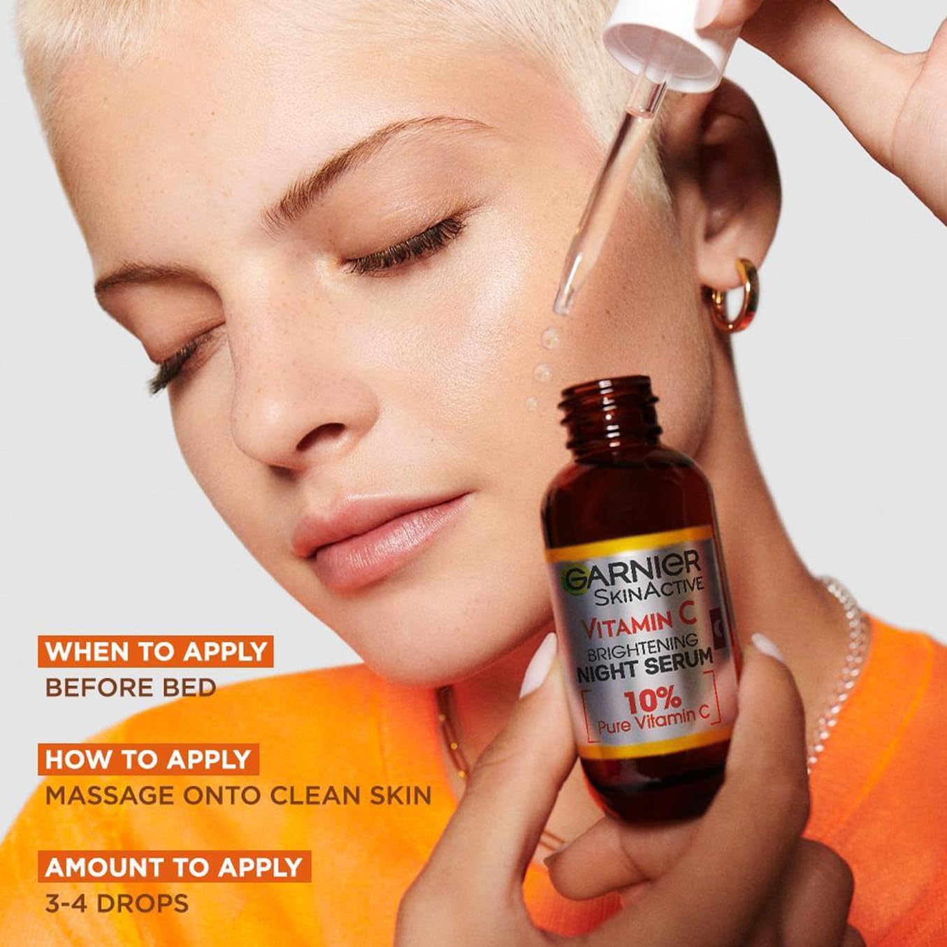 Foto 8 pulgar | Sérum De Noche Garnier Antimanchas Con 10% De Vitamina C, 30 Ml - Venta Internacional.