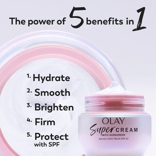 Foto 2 | Crema Hidratante Olay Super Cream Spf 30 50 Ml Con Vitamina C Y E - Venta Internacional.