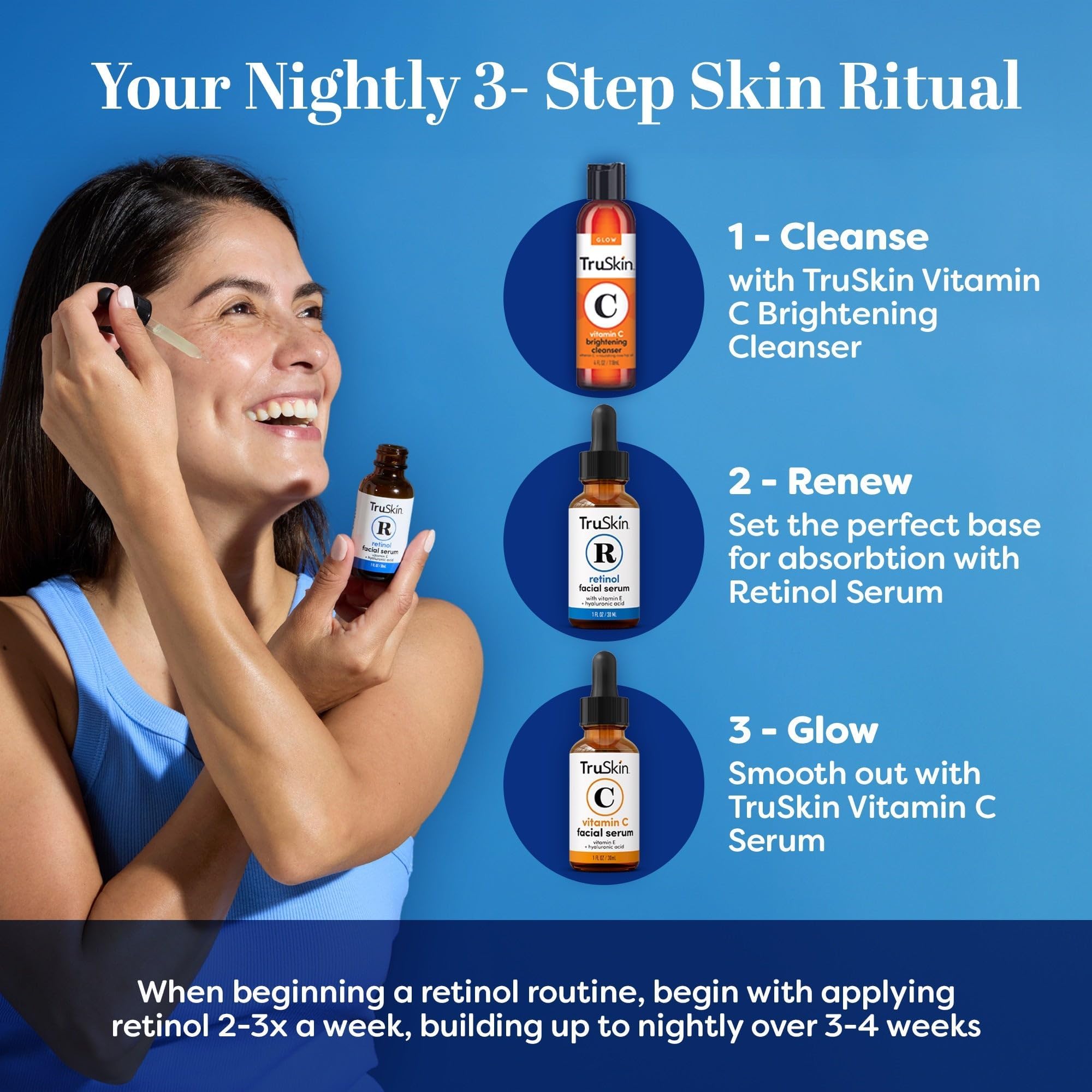 Foto 8 pulgar | Sérum Truskin Retinol Para Rostro Antienvejecimiento, 60 Ml, Con Ácido Hialurónico - Venta Internacional.
