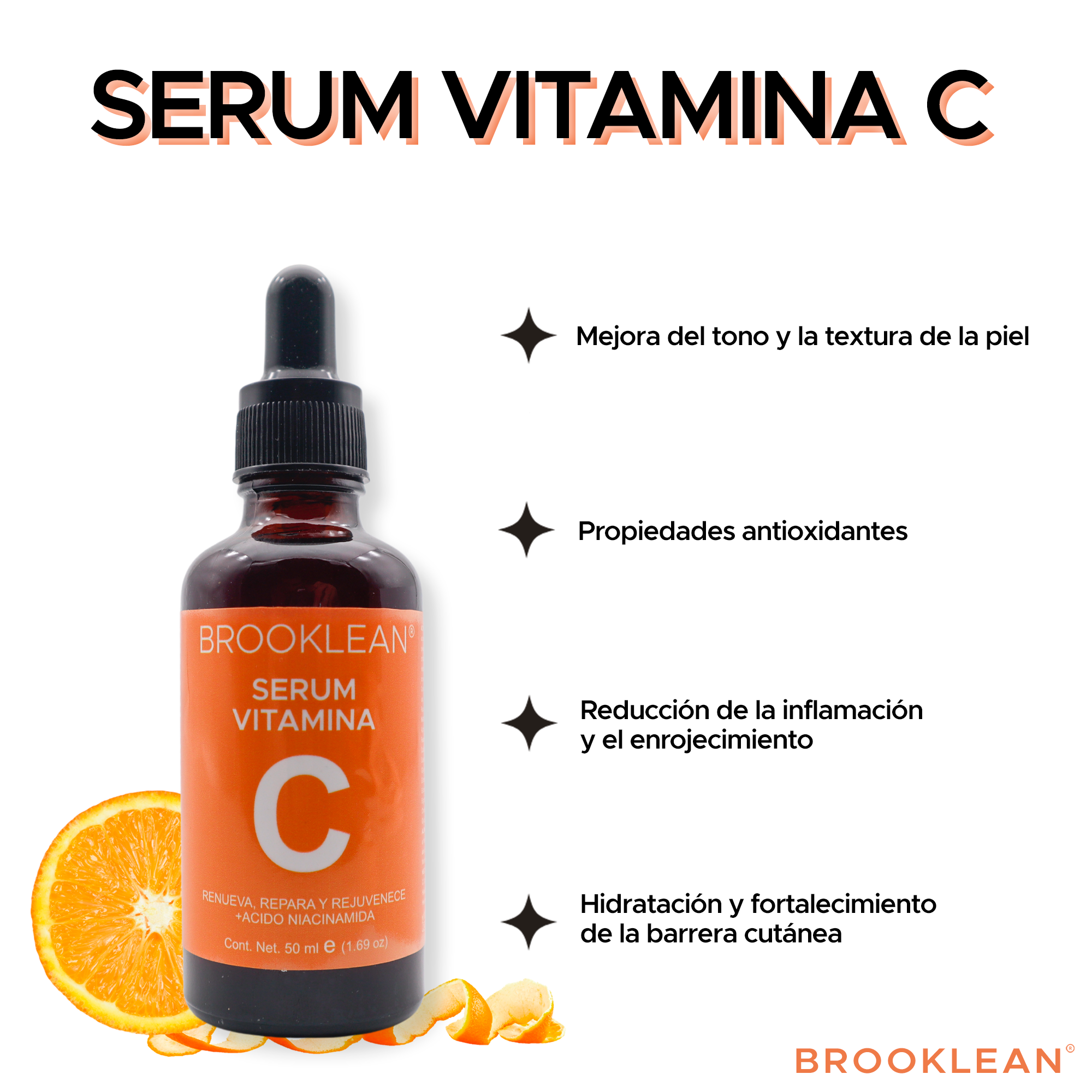 Foto 9 pulgar | Brooklean Serum Con Vitamina C