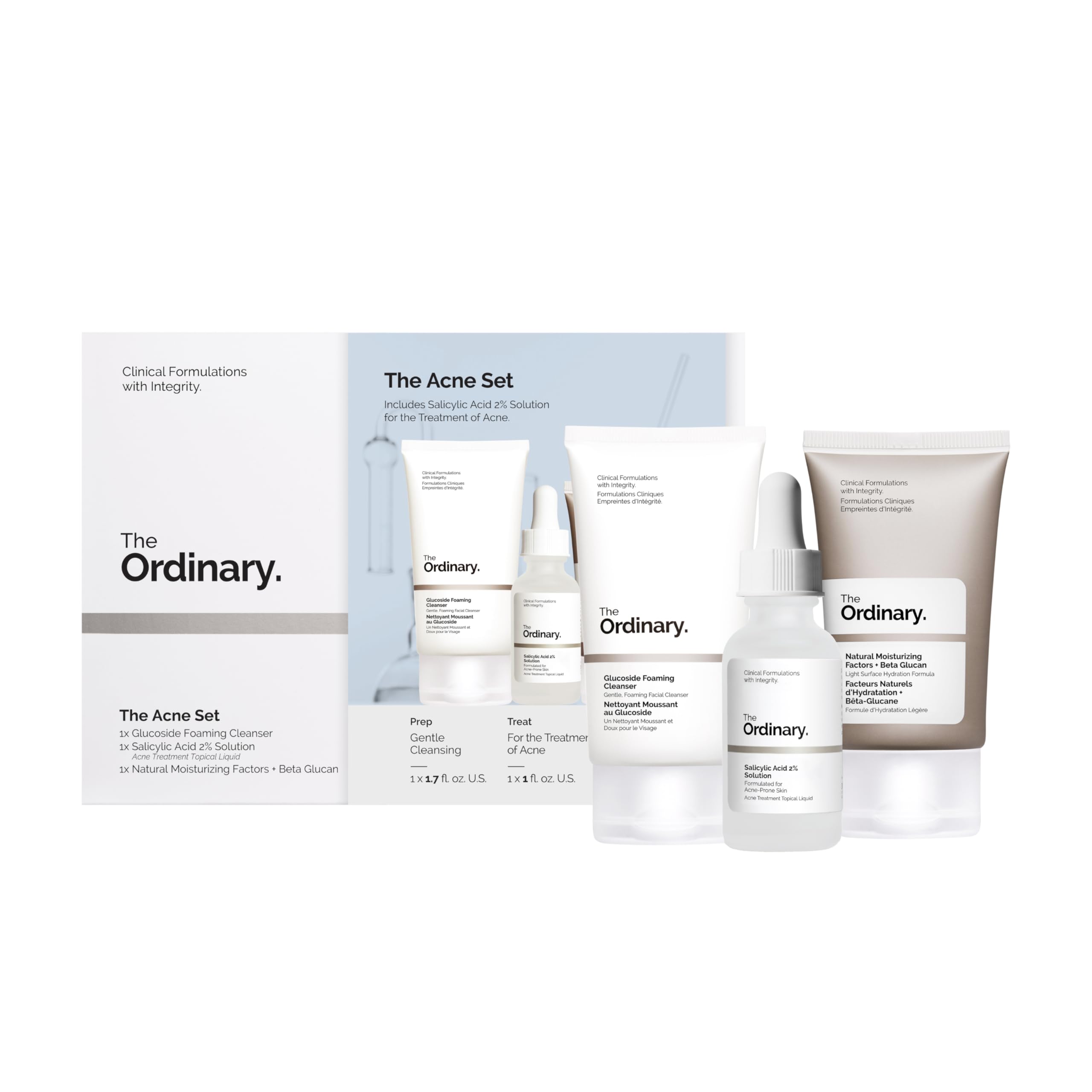 Foto 2 pulgar | Set De Cuidado De La Piel The Ordinary Acne 3-step Con Ácido Salicílico Al 2% - Venta Internacional.