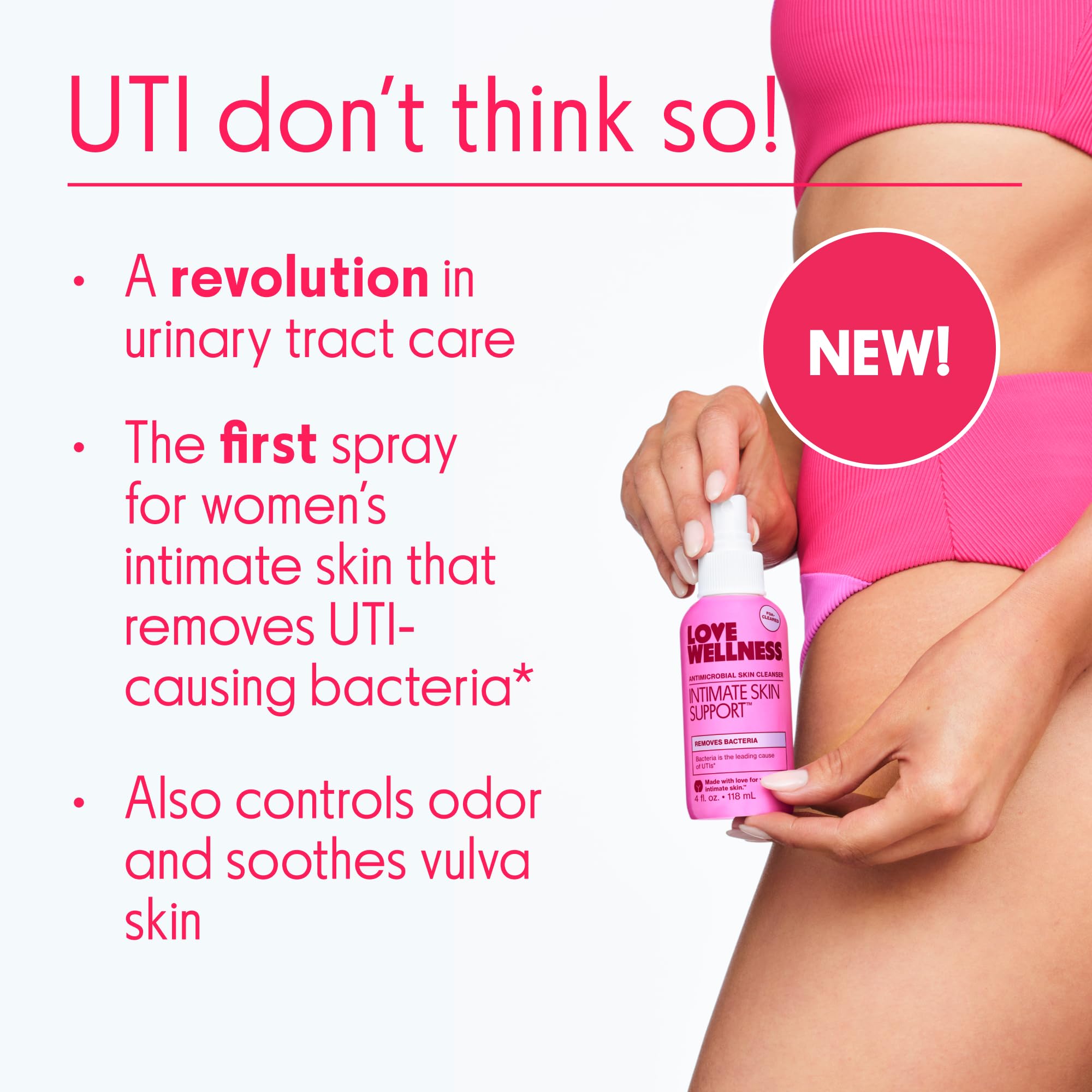 Foto 2 | Spray De Apoyo Para La Piel Íntima Love Wellness Uti Prevention - Venta Internacional.