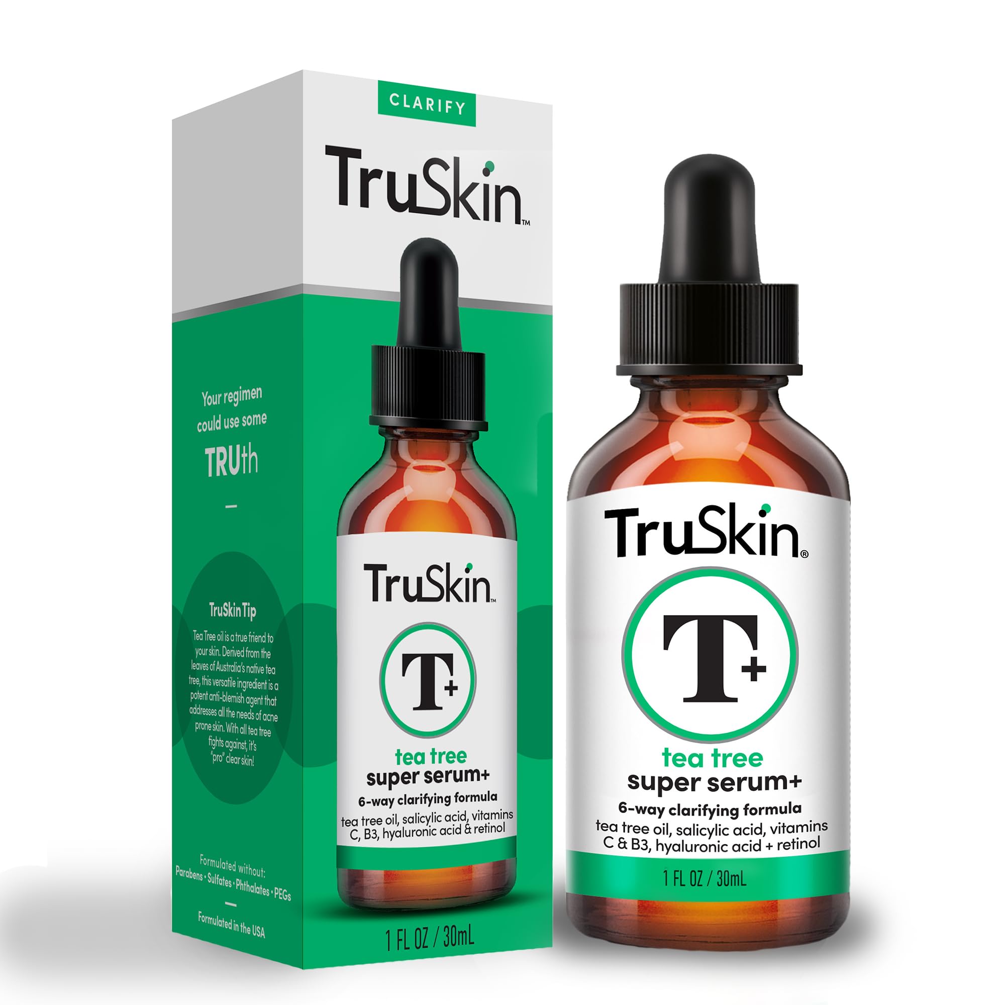 Foto 7 pulgar | Sérum Truskin De Aceite De Árbol De Té Para Acné Facial, 30 Ml, Con Ácido Salicílico - Venta Internacional.