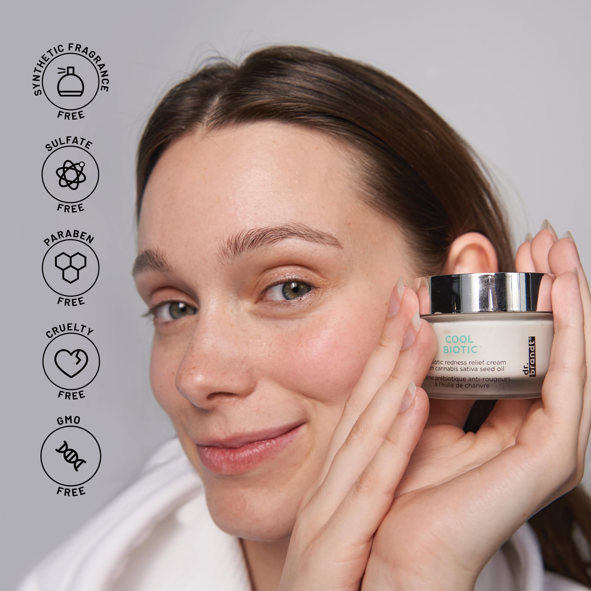 Foto 7 pulgar | Crema Dr. Brandt Cool Biotic Prebiotic Para Aliviar El Enrojecimiento, 50 Ml - Venta Internacional.