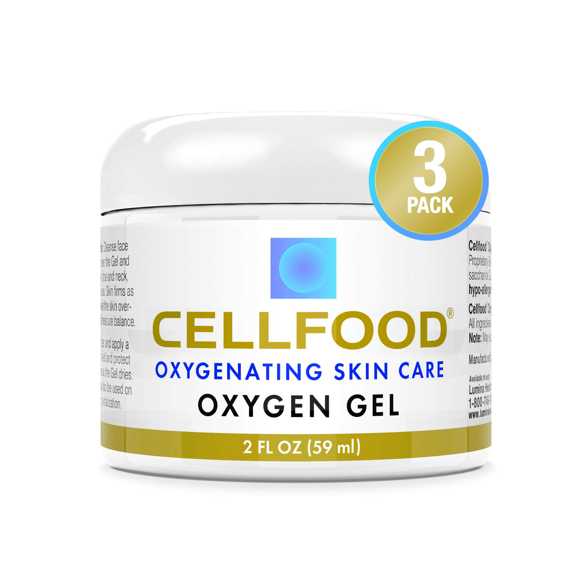 Foto 2 pulgar | Crema Hidratante Cellfood Oxygen Gel, Reafirmante, 60 Ml, X3 - Venta Internacional.