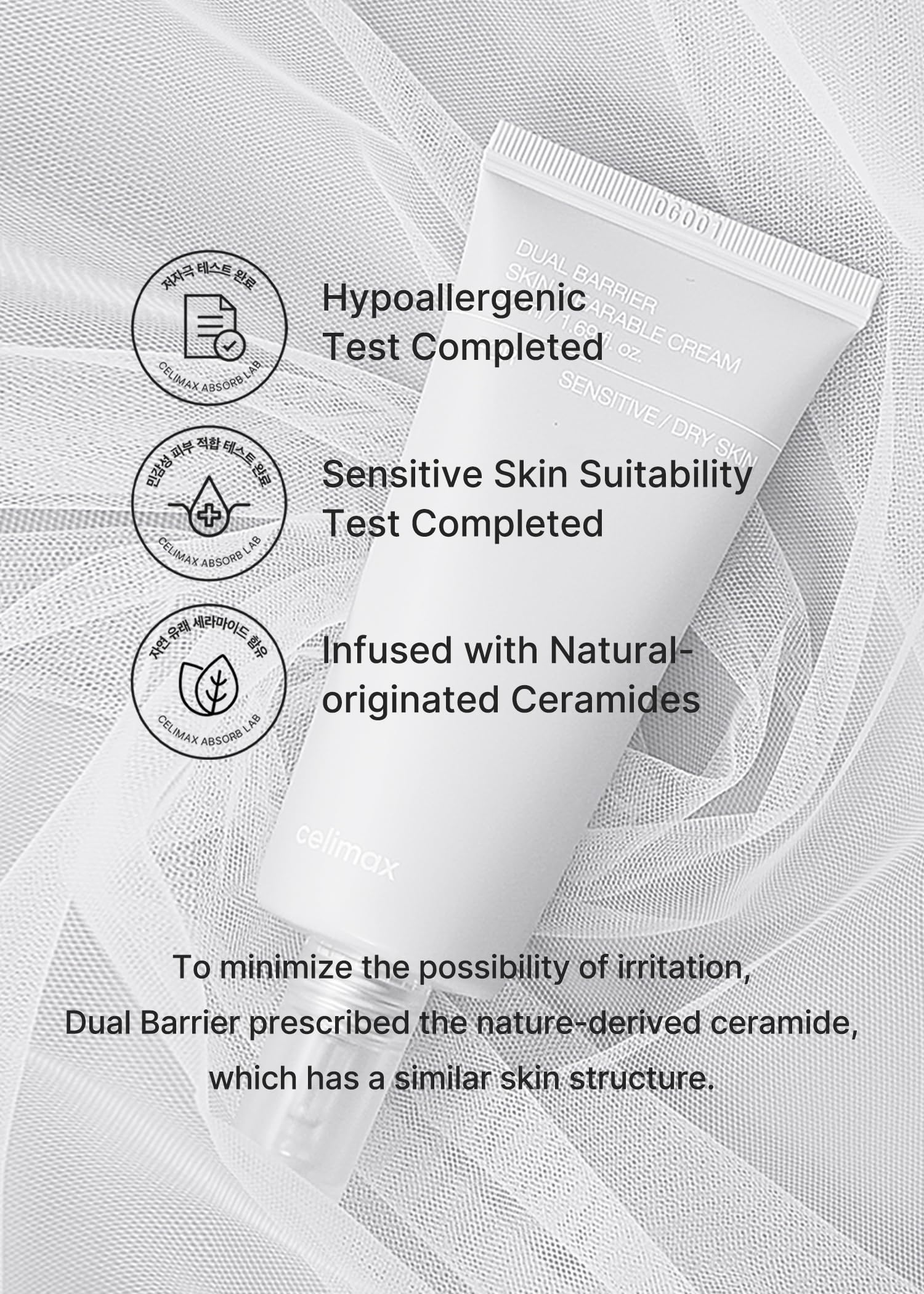 Foto 7 pulgar | Crema Hidratante Celimax Dual Barrier Skin Wearable, 50 Ml - Venta Internacional.