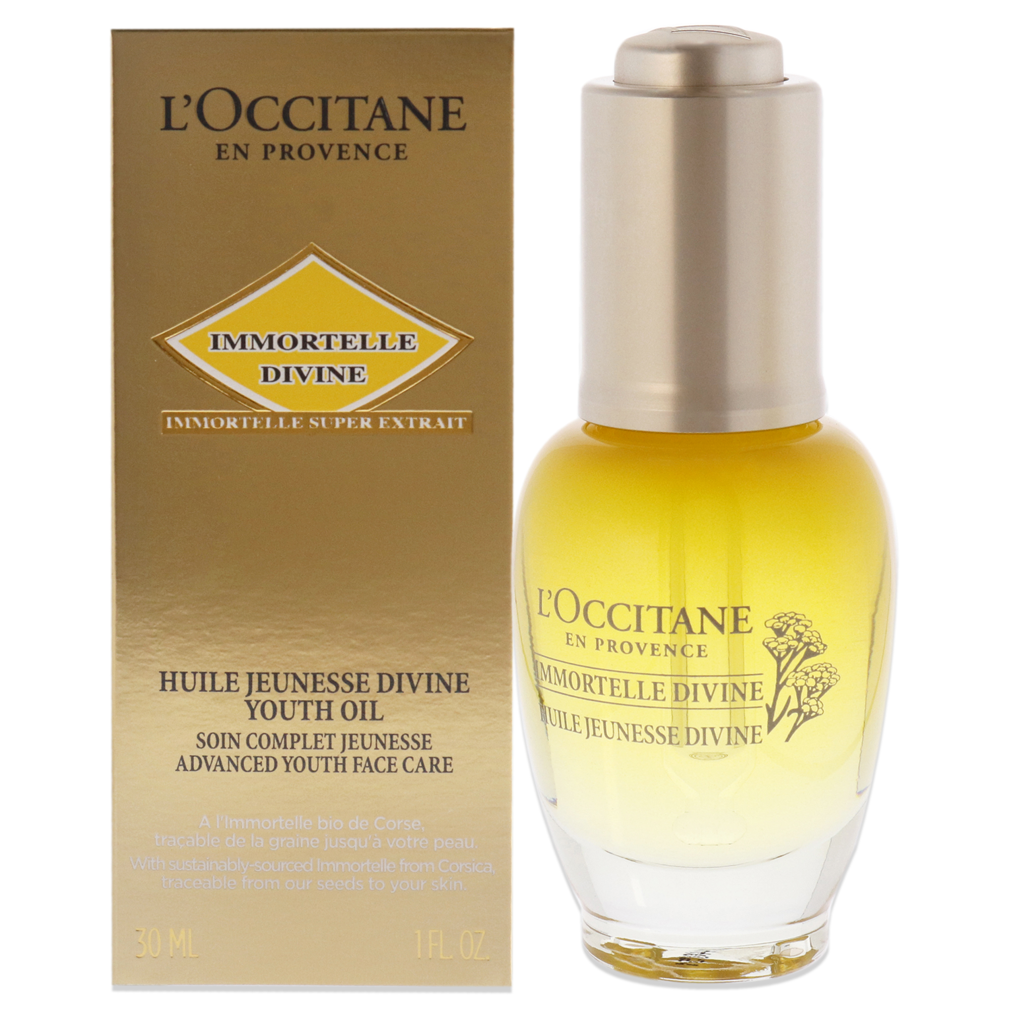 Aceite Juvenil Loccitane Immortelle Divine 30 Ml Para Unisex - Venta Internacional.