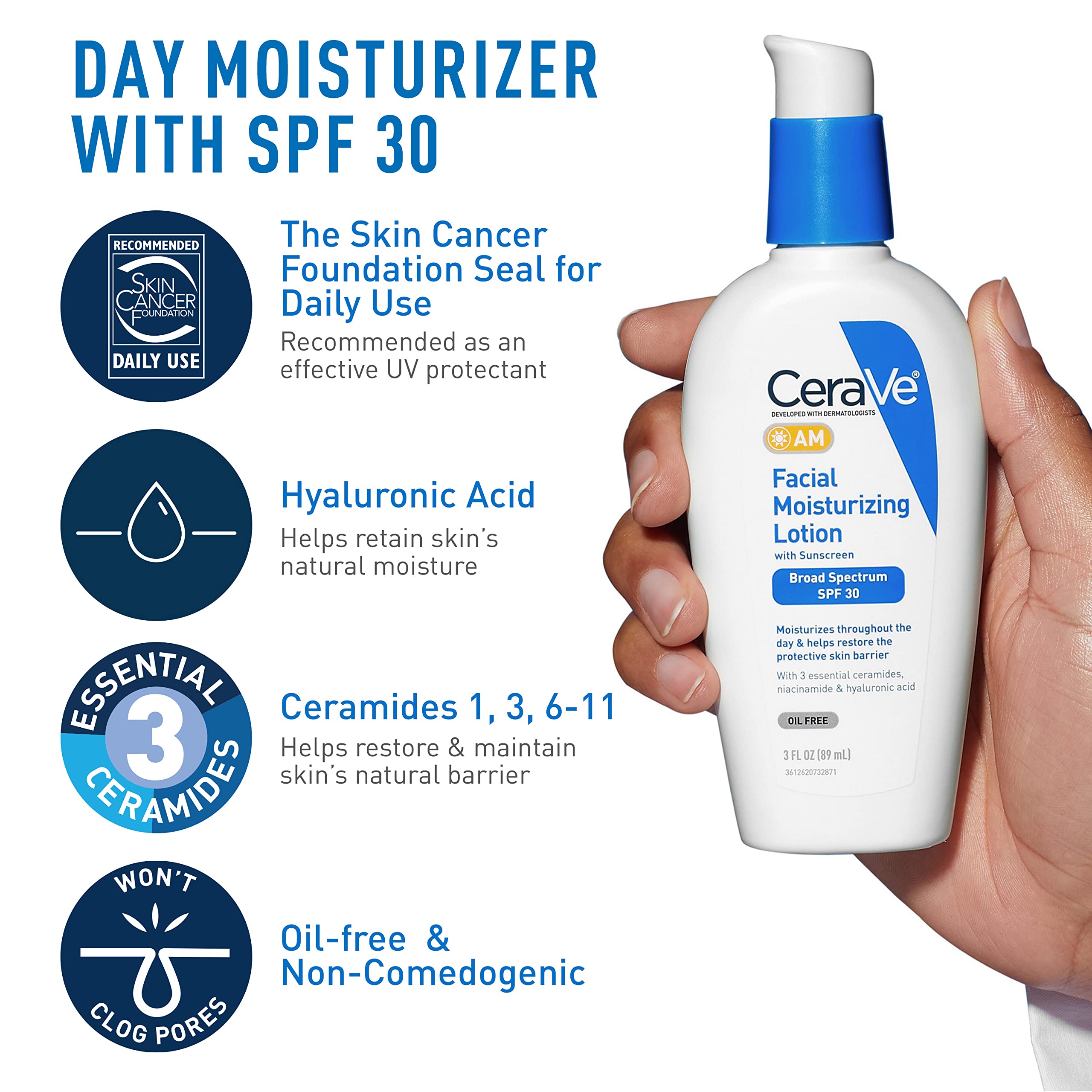 Foto 5 pulgar | Set De Cuidado Facial Cerave Am & Pm Con Limpiador Spf30 + - Venta Internacional.