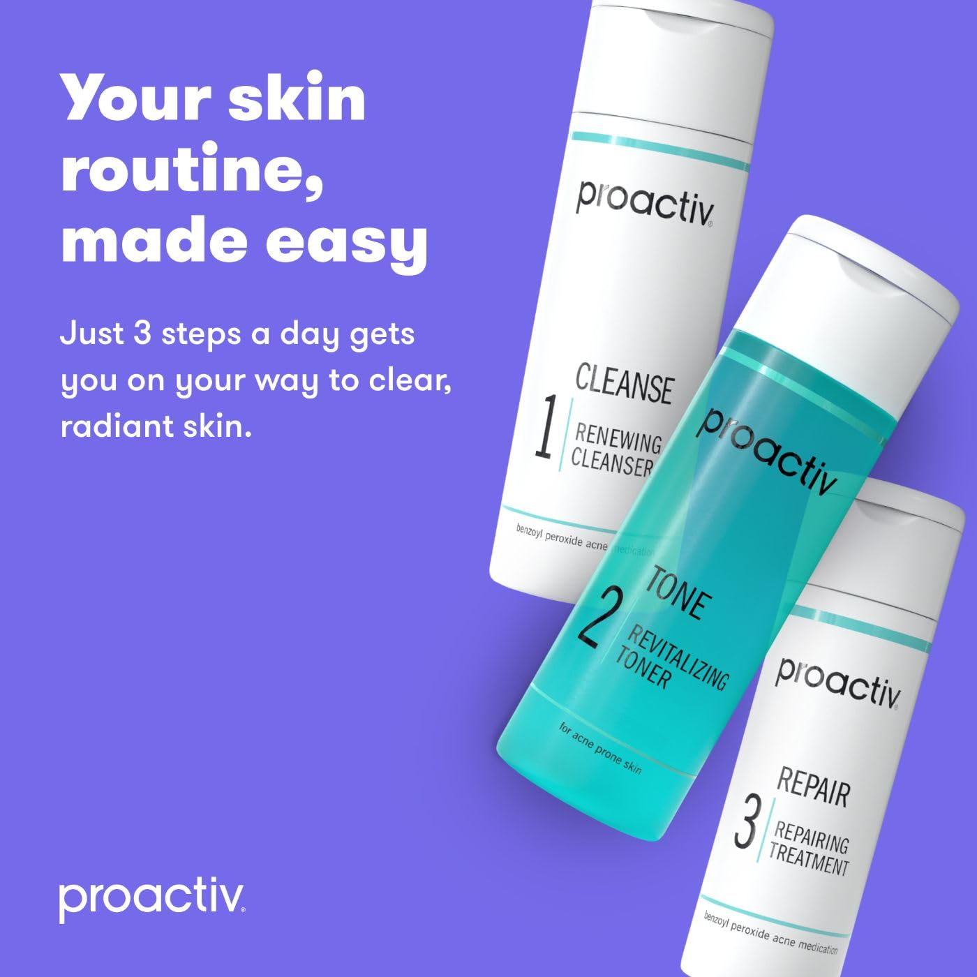 Foto 4 pulgar | Kit De Tratamiento Para El Acné Proactiv 3 Step Con Peróxido De Benzoilo - Venta Internacional.