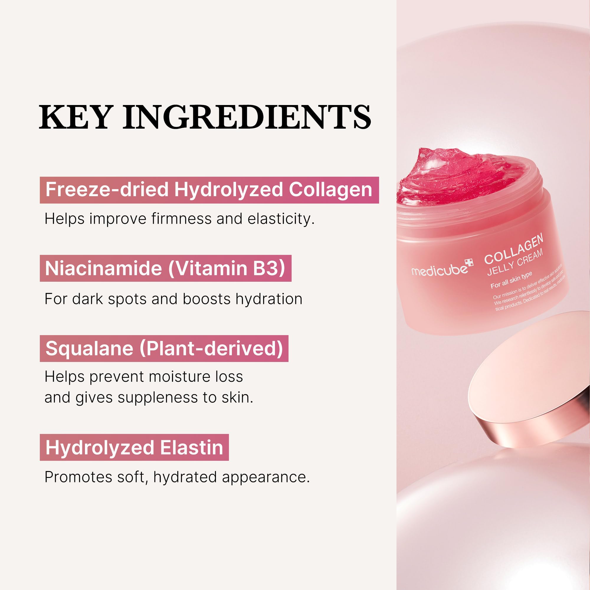 Foto 6 pulgar | Crema De Gelatina De Colágeno Skincare Medicube, 50 Ml, Con Niacinamida - Venta Internacional.