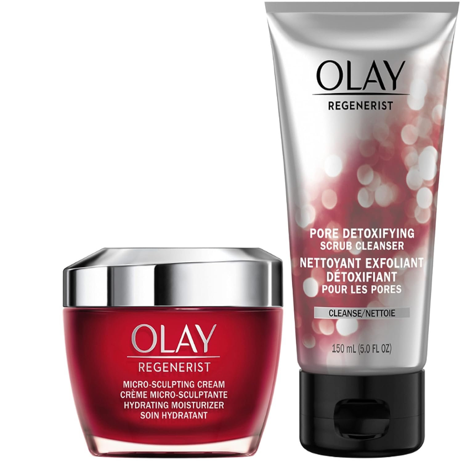 Paquete Doble Para El Cuidado De La Piel Olay Regenerist De 150 Ml Y Crema De 50 Ml - Venta Internacional.