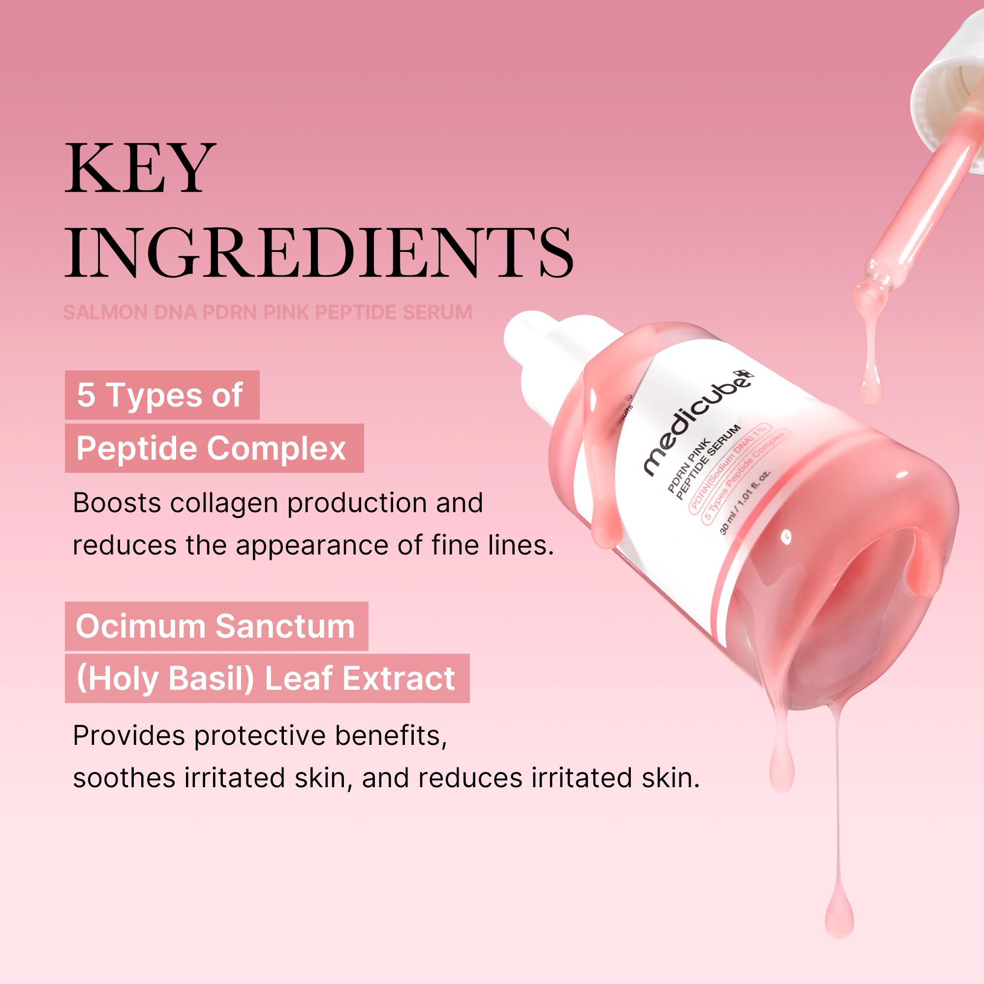 Foto 6 pulgar | Sérum Medicube, Adn De Salmón, Pdrn, Péptido Rosa, 30 Ml - Venta Internacional.