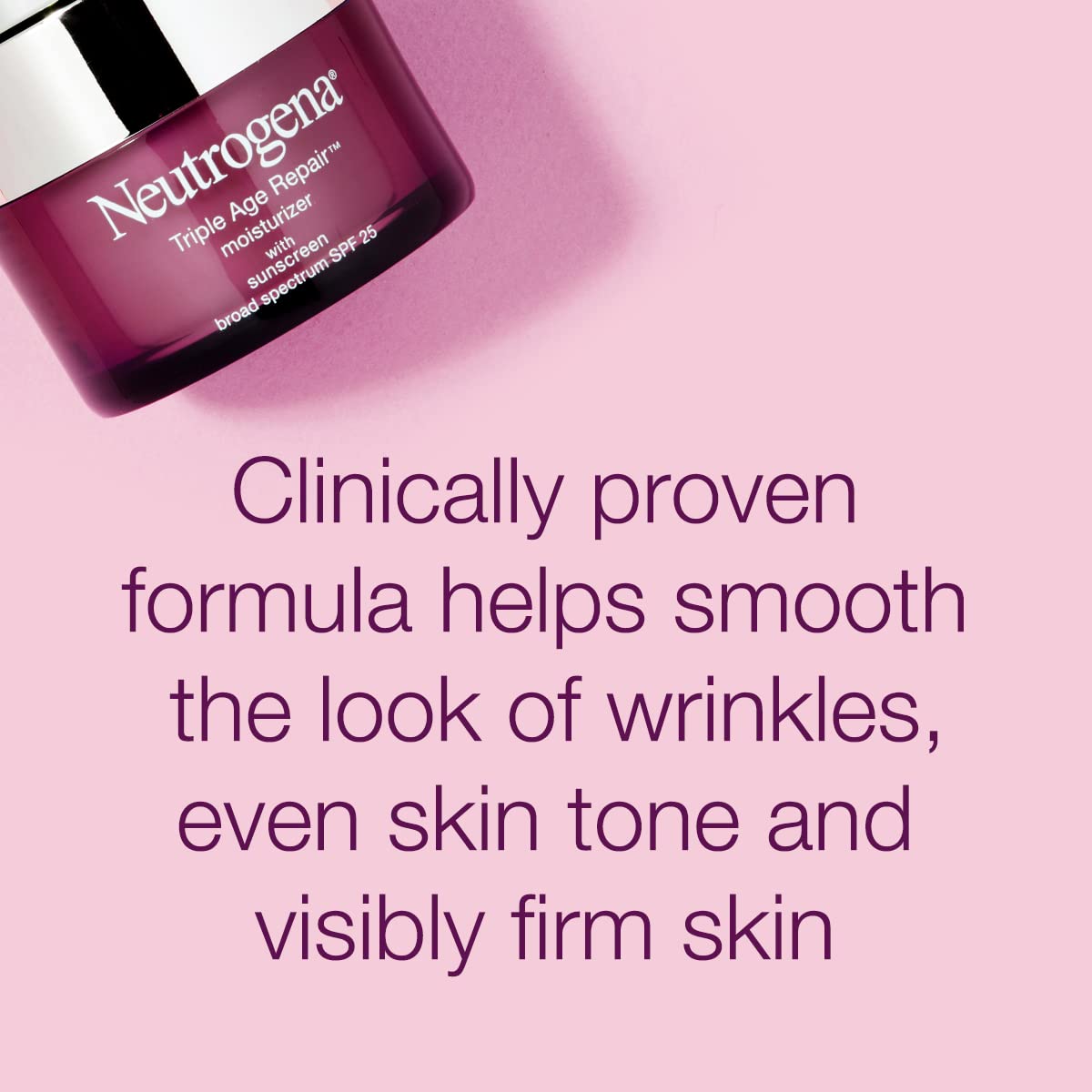 Foto 3 pulgar | Crema Hidratante Neutrogena Triple Age Repair Spf 25 50 Ml - Venta Internacional.