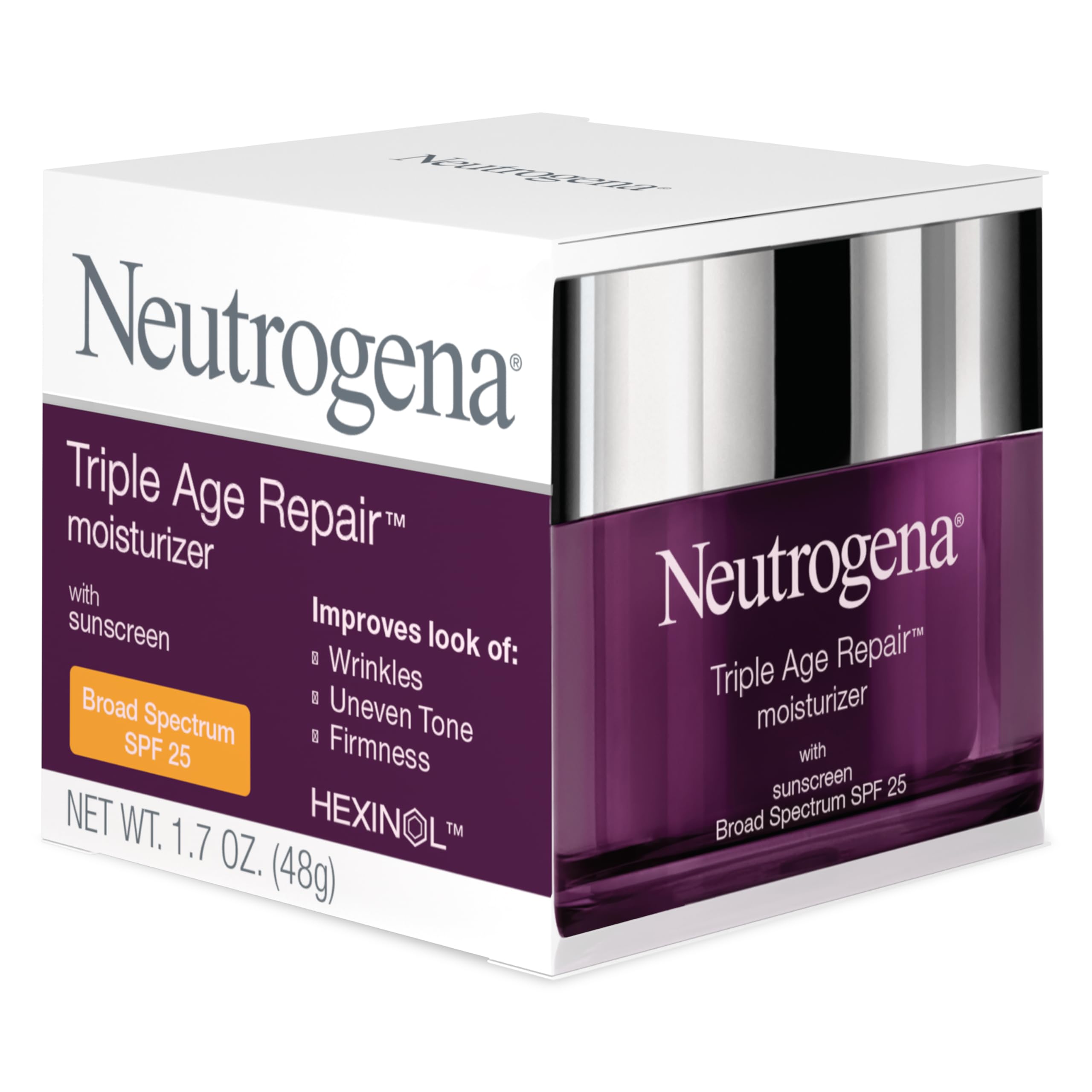 Foto 8 pulgar | Crema Hidratante Neutrogena Triple Age Repair Spf 25 50 Ml - Venta Internacional.