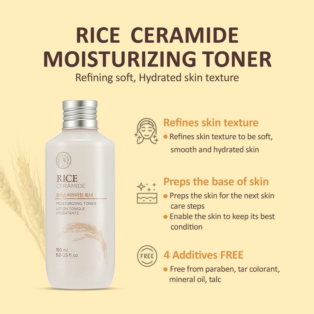 Foto 3 pulgar | Tónico Hidratante The Face Shop Rice Ceramide Con Extractos De Arroz - Venta Internacional.