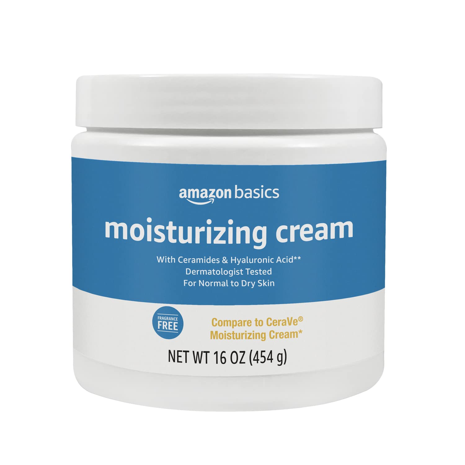Crema Hidratante Amazon Basics Para Rostro Y Piel Seca, 500 Ml - Venta Internacional.