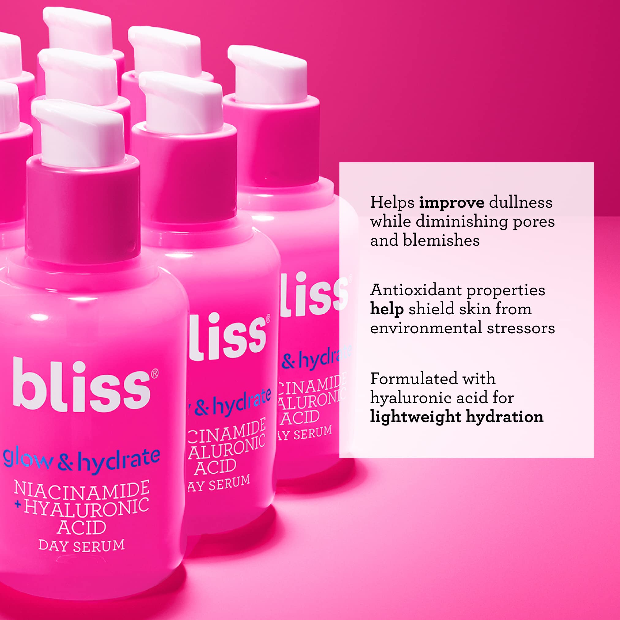 Foto 3 pulgar | Serum Bliss Glow & Hydrate Niacinamida Y Ácido Hialurónico 30 Ml - Venta Internacional.