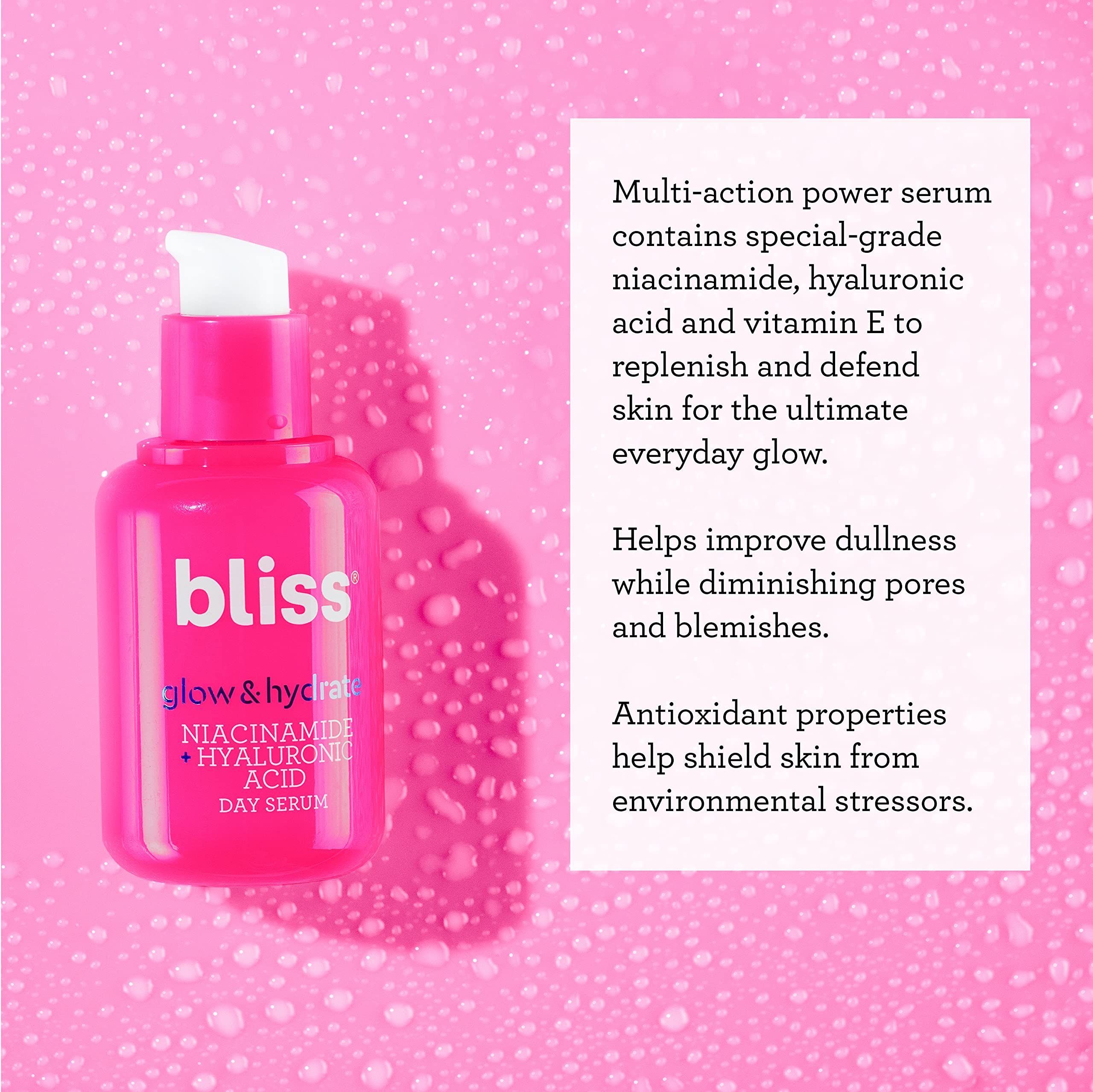 Foto 4 pulgar | Serum Bliss Glow & Hydrate Niacinamida Y Ácido Hialurónico 30 Ml - Venta Internacional.