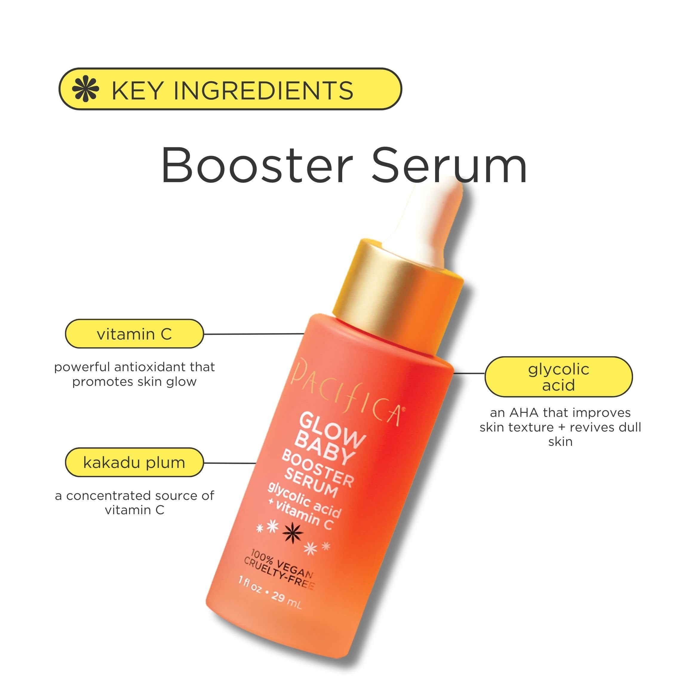 Foto 4 pulgar | Sérum Pacifica Beauty Glow Baby Booster 30 Ml De Vitamina C - Venta Internacional.