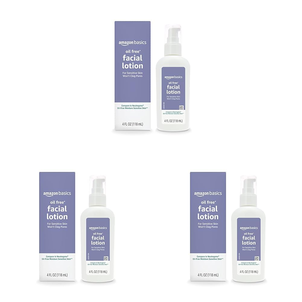 Crema Hidratante Facial Amazon Basics Sin Aceite De 120 Ml (paquete De 3) - Venta Internacional.