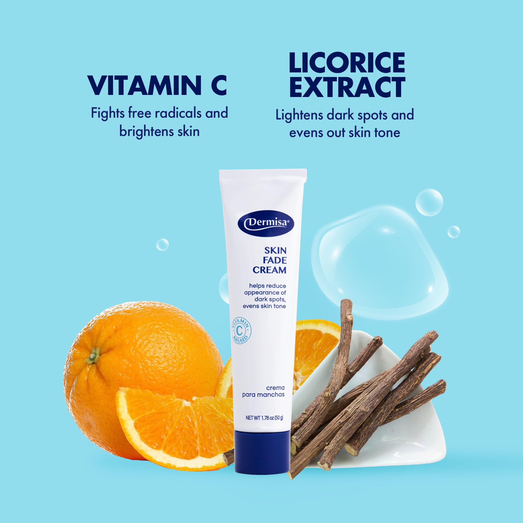 Foto 5 pulgar | Crema Desmaquillante Dermisa Skin Con Vitamina C, 50 Ml, Reduce Las Manchas Oscuras - Venta Internacional.