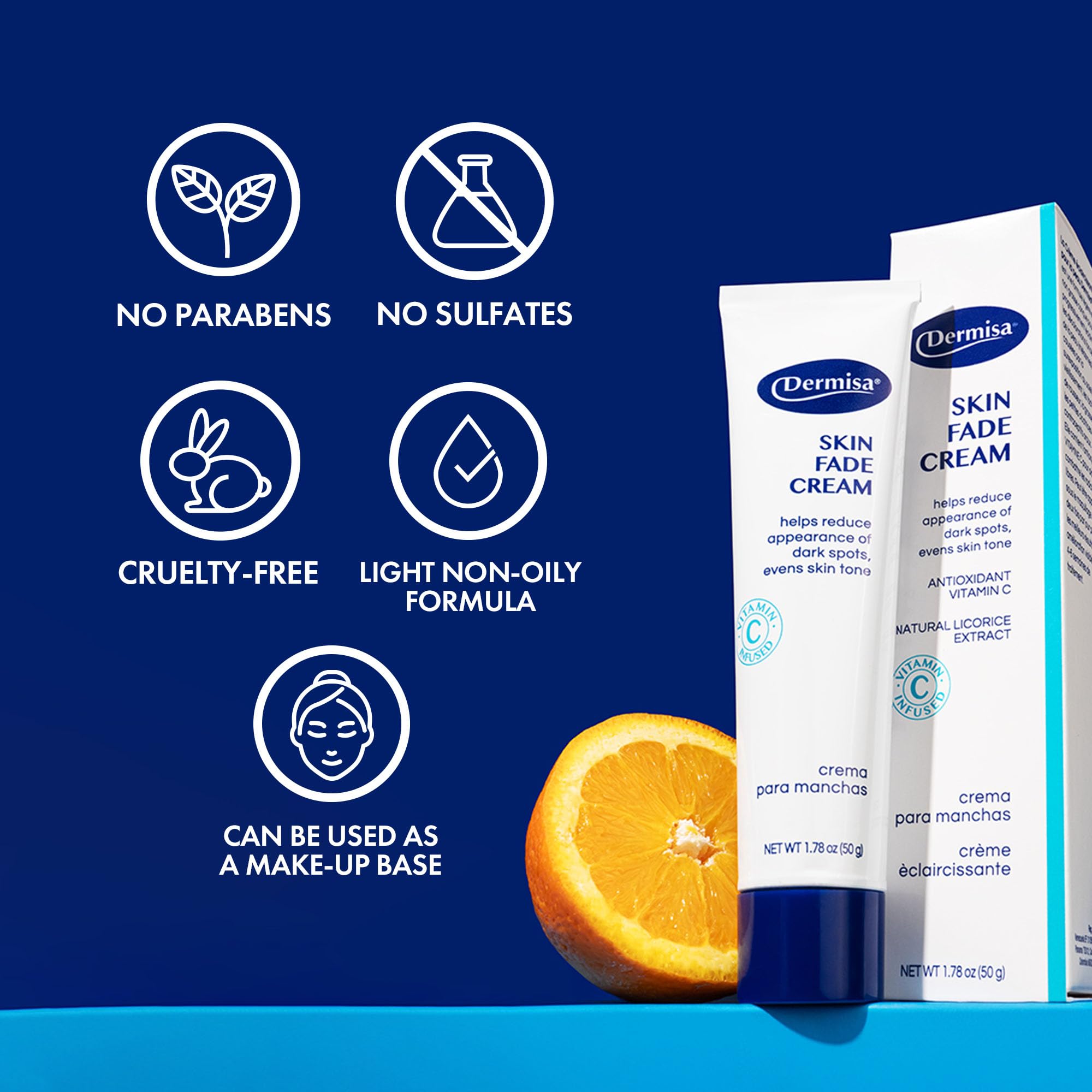 Foto 7 pulgar | Crema Desmaquillante Dermisa Skin Con Vitamina C, 50 Ml, Reduce Las Manchas Oscuras - Venta Internacional.