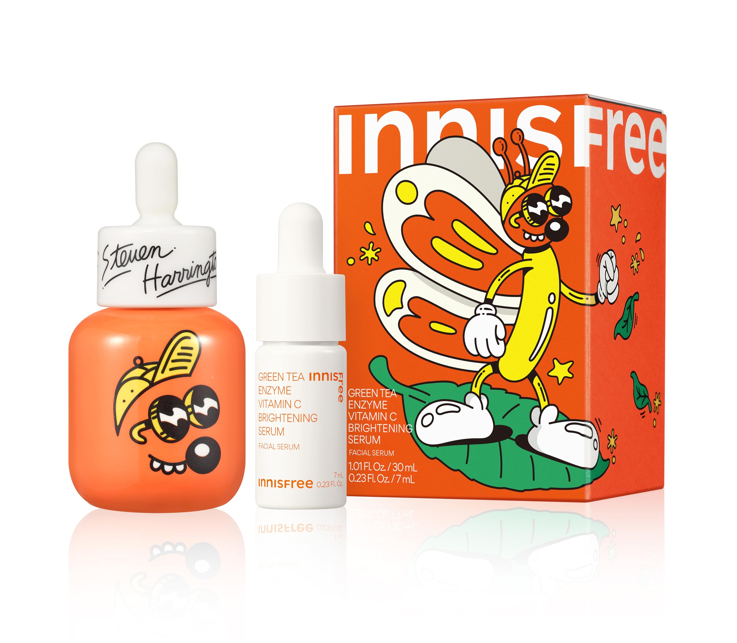 Set De Sérum Innisfree X Steven Harrington Con Vitamina C Y Té Verde - Venta Internacional.