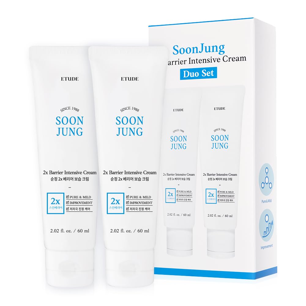 Set De Crema Etude Soonjung 2x Barrier Intensive 120 Ml X 2 - Venta Internacional.