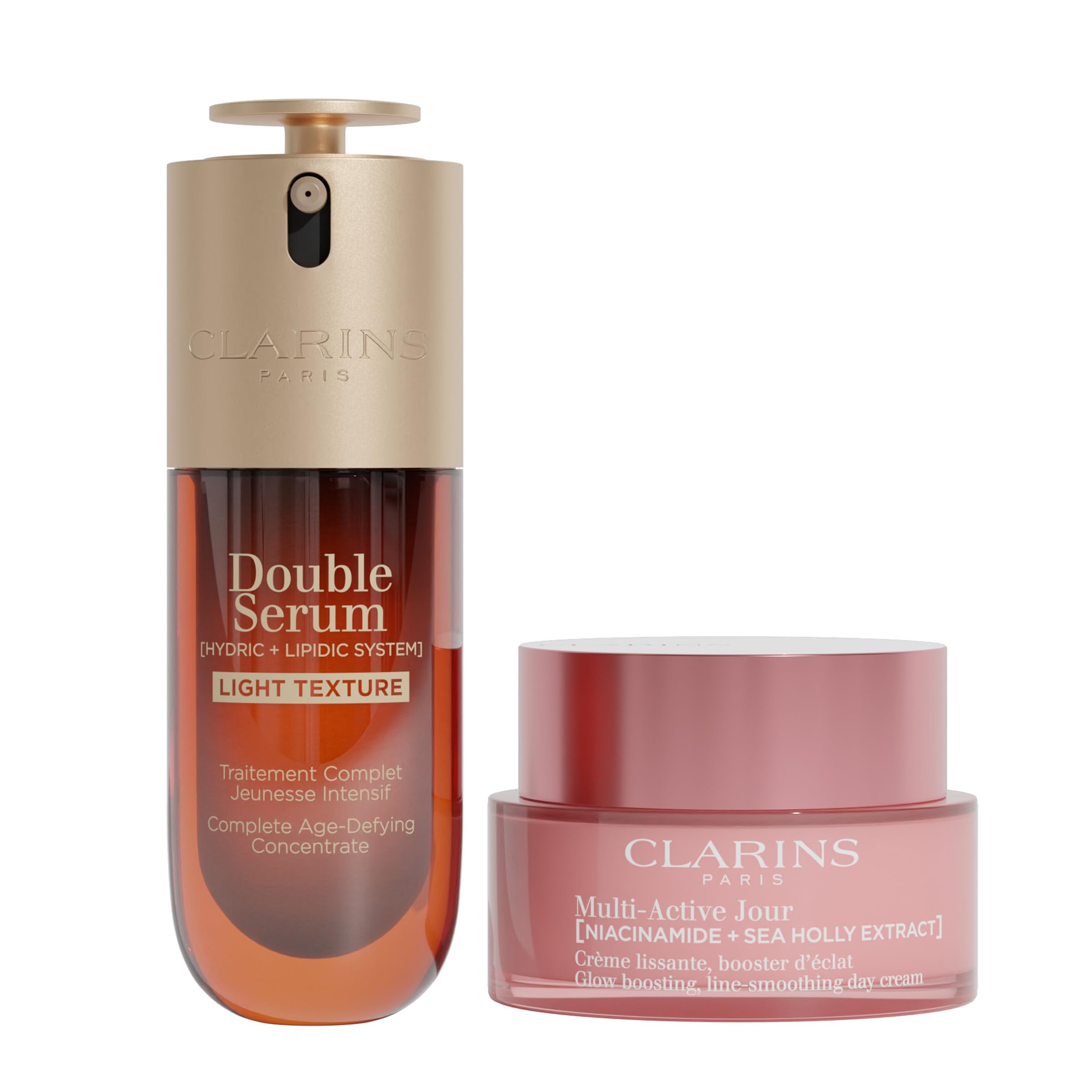 Foto 1 | Set De Cuidado De La Piel Clarins Double Serum Light + Multi-active Day - Venta Internacional.