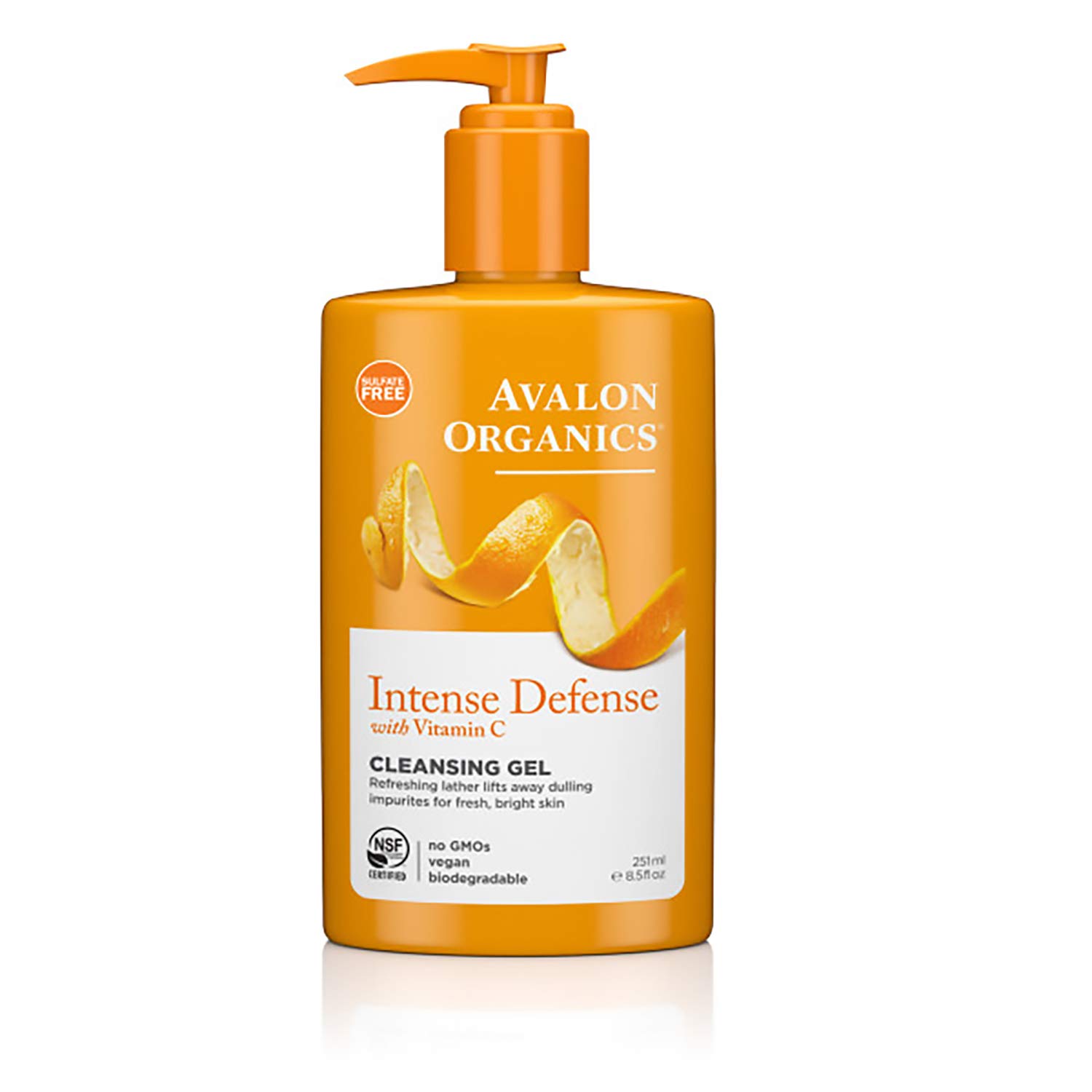 Gel Limpiador Avalon Organics Intense Defense Vitamina C 250 Ml - Venta Internacional.