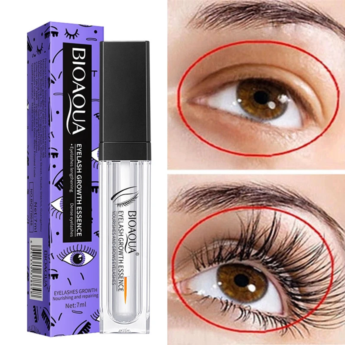 Foto 2 | Serum Alargador Fortalecedor Pestañas Bioaqua Crece 7ml
