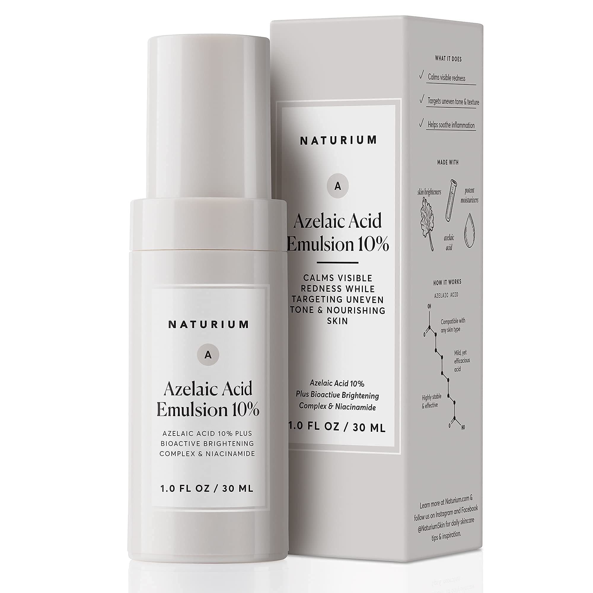 Foto 1 | Emulsión de Ácido Azelaico Naturium al 10% con Complejo Bioactivo de 30 ml  - Venta Internacional