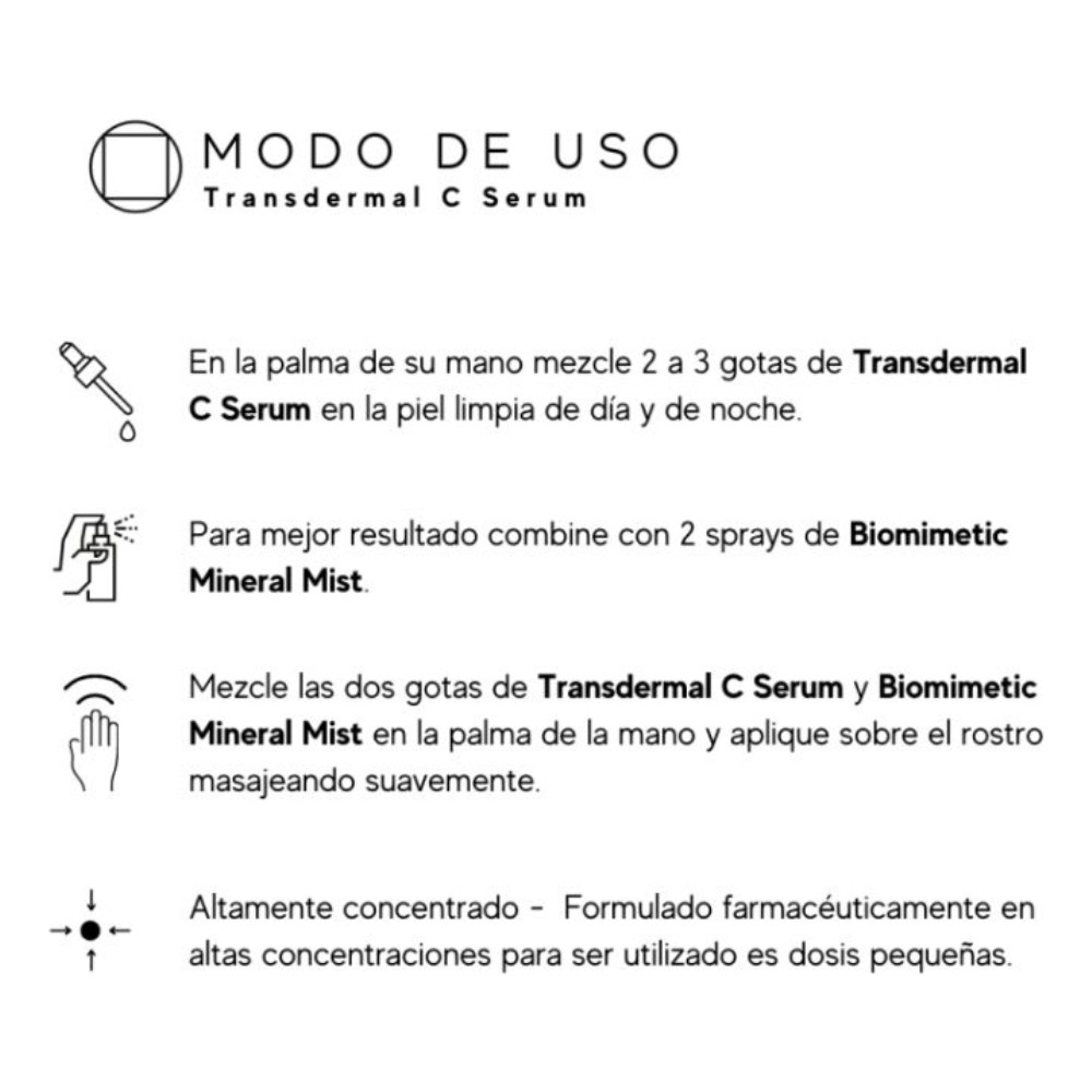 Foto 3 pulgar | Skincare Truth Transdermal C Serum Color Negro 10 Ml