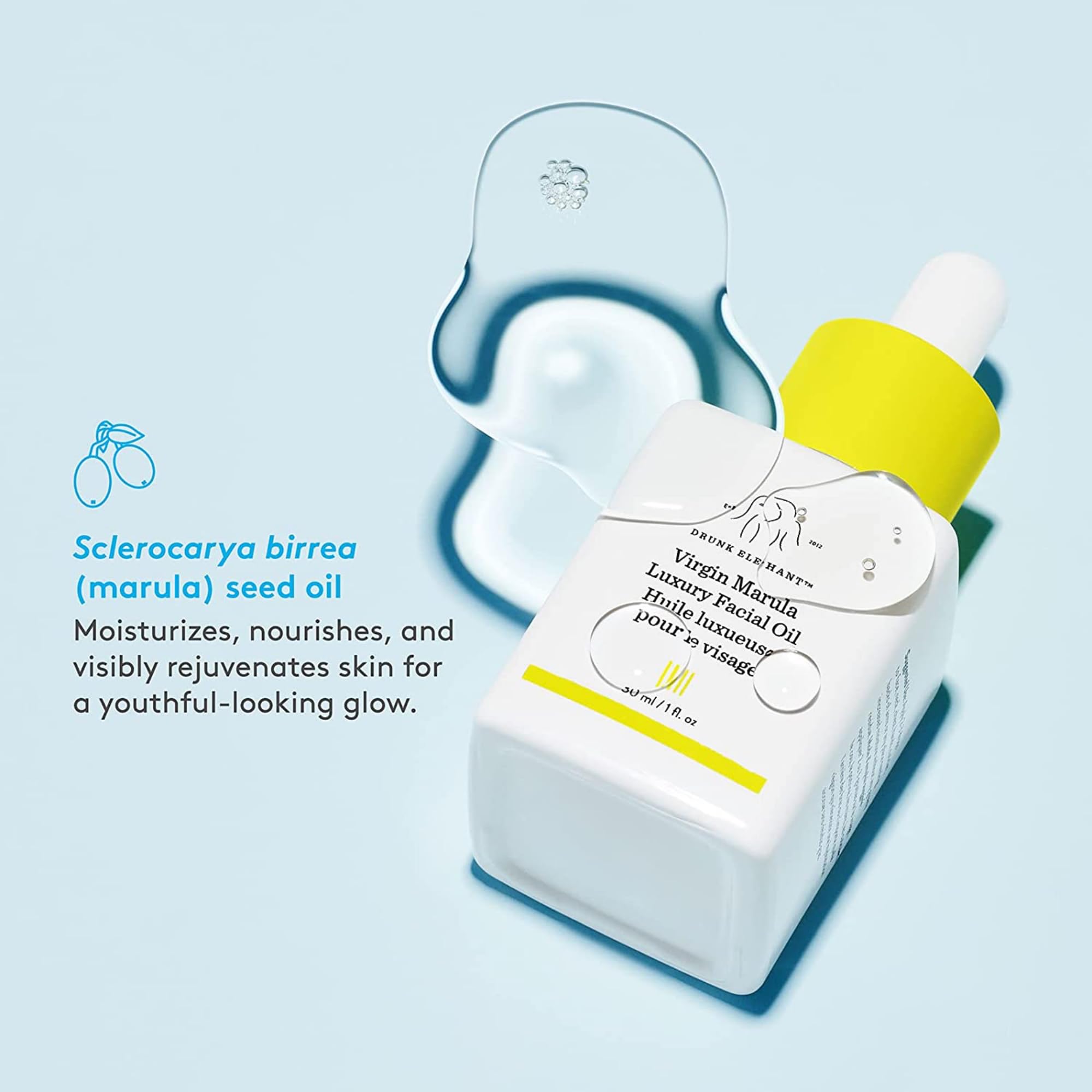 Foto 4 pulgar | Aceite Facial Drunk Elephant Virgin Marula, 15 Ml, Vegano, Antienvejecimiento - Venta Internacional.