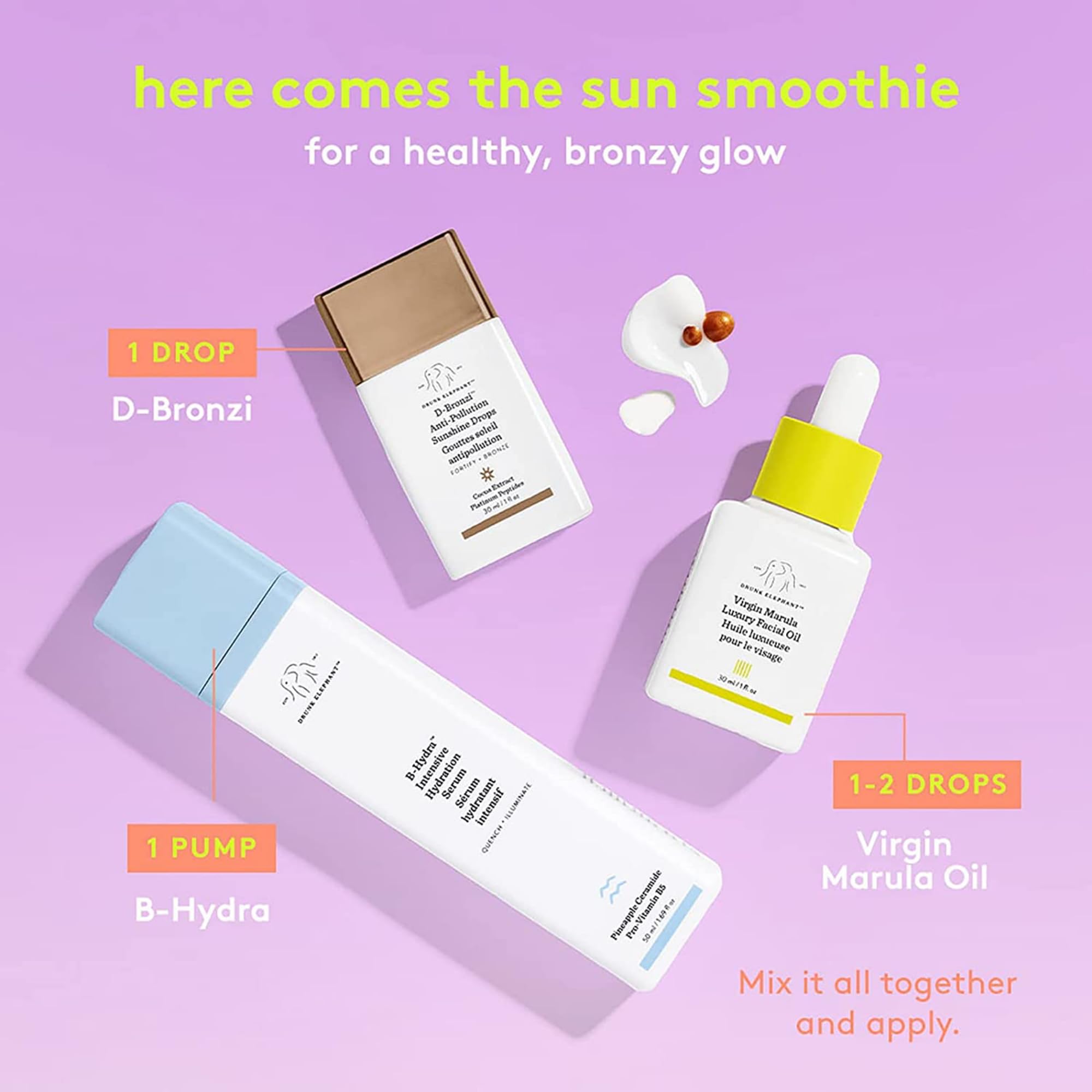 Foto 7 | Aceite Facial Drunk Elephant Virgin Marula, 15 Ml, Vegano, Antienvejecimiento - Venta Internacional.