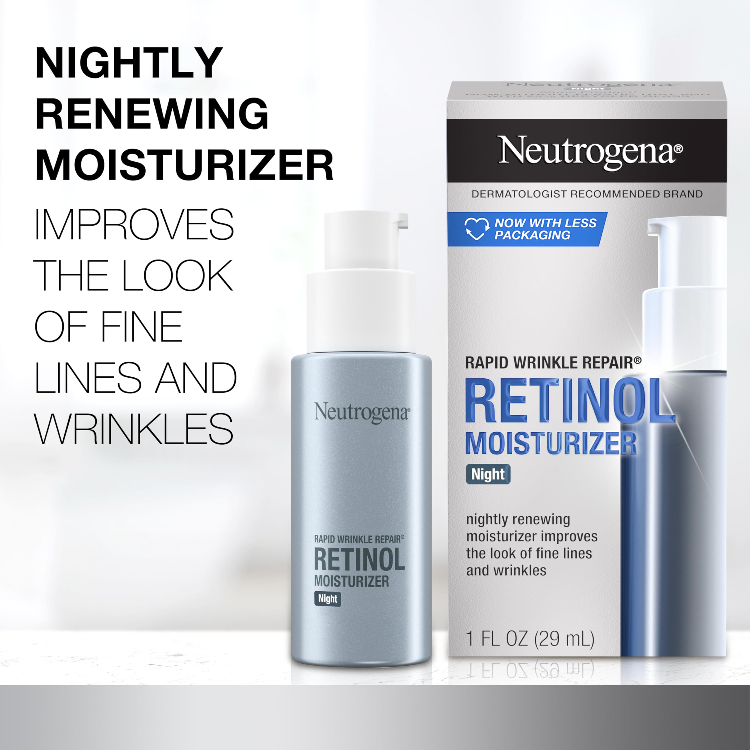 Foto 3 pulgar | Crema Hidratante Neutrogena Rapid Wrinkle Repair 30 Ml - Venta Internacional.