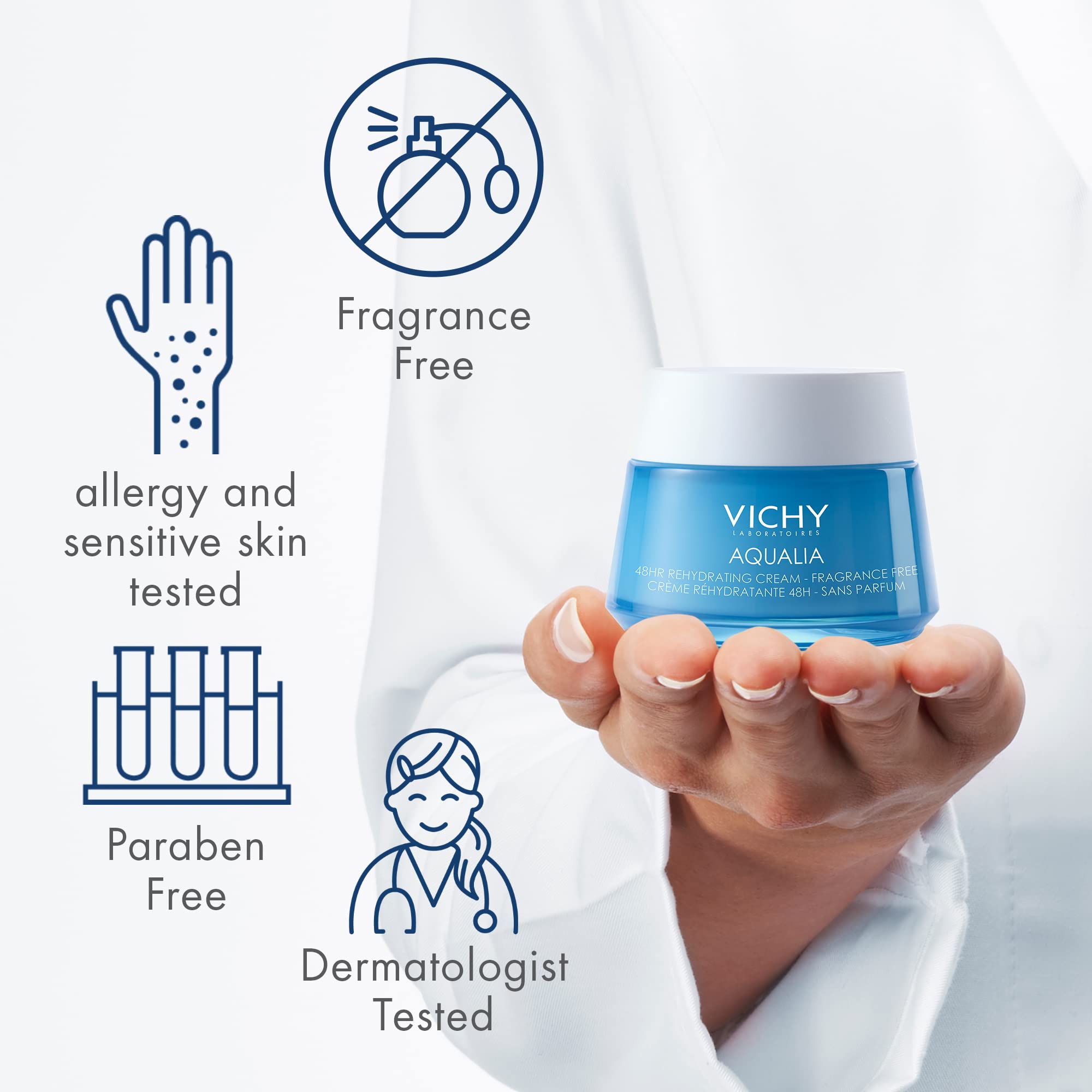 Foto 5 pulgar | Crema Facial Vichy Aqualia Thermal 48hr Rehidratante 50ml - Venta Internacional.