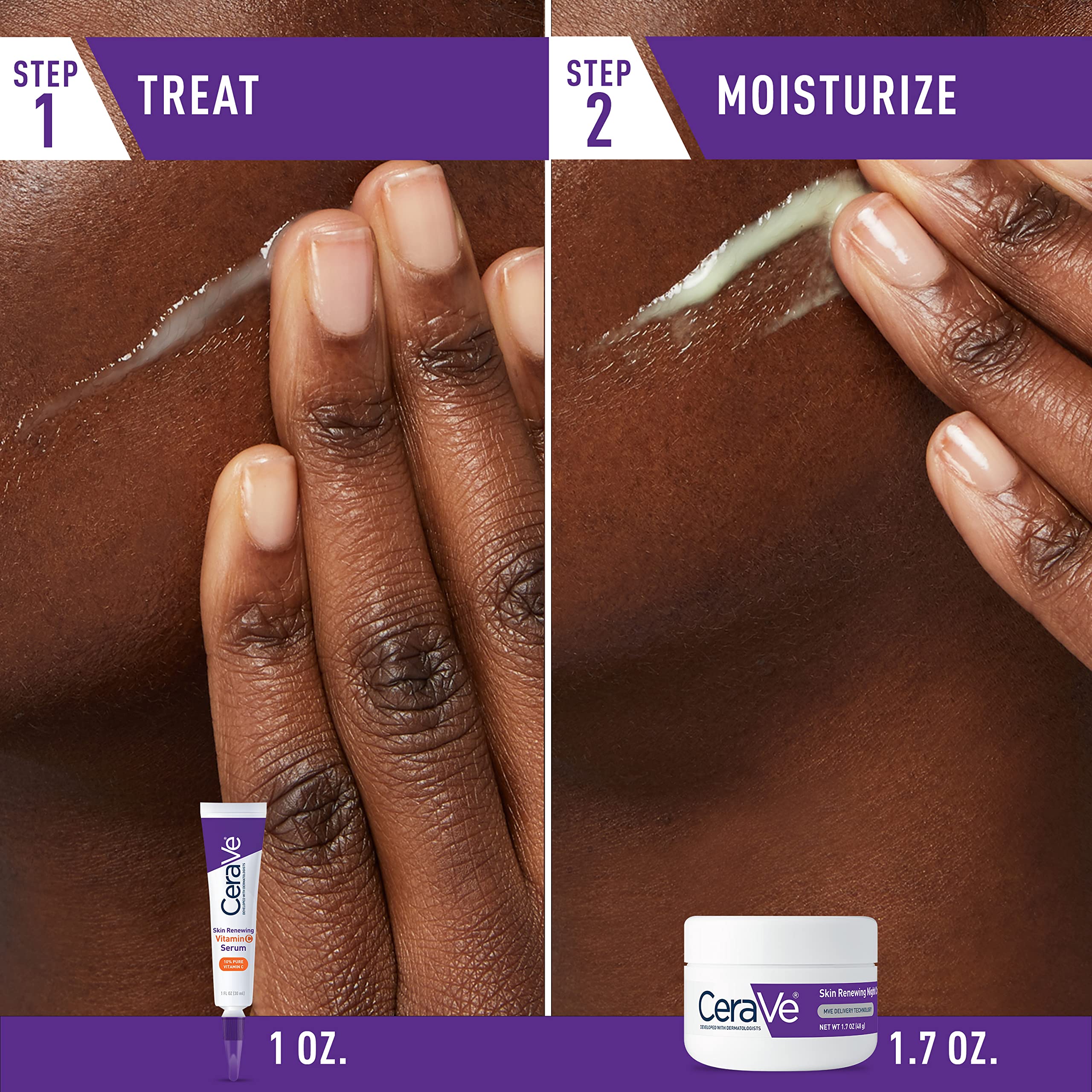 Foto 2 | Set De Cuidado De La Piel Cerave, Sérum De Vitamina C De 30 Ml Y Crema De Noche - Venta Internacional.
