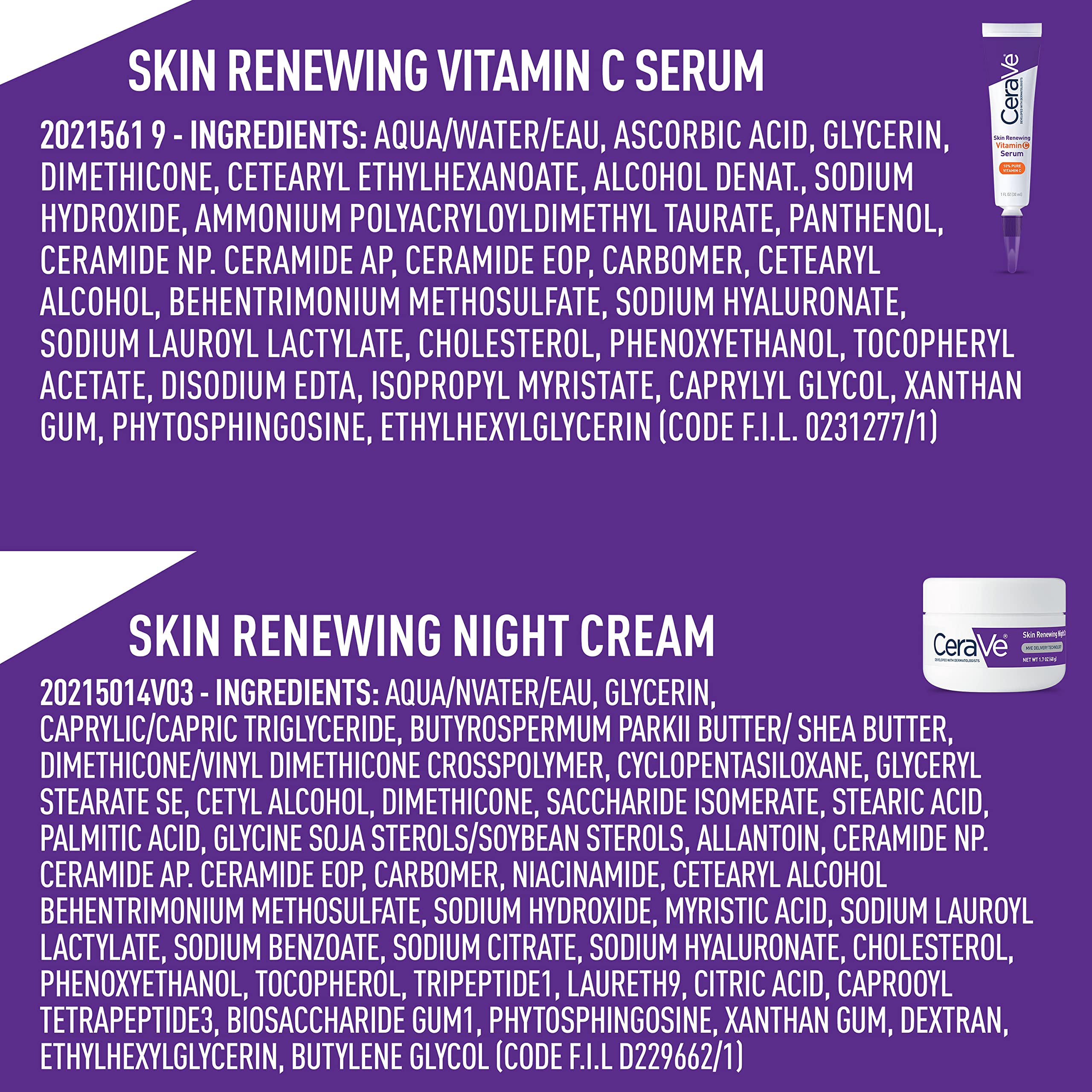 Foto 8 pulgar | Set De Cuidado De La Piel Cerave, Sérum De Vitamina C De 30 Ml Y Crema De Noche - Venta Internacional.