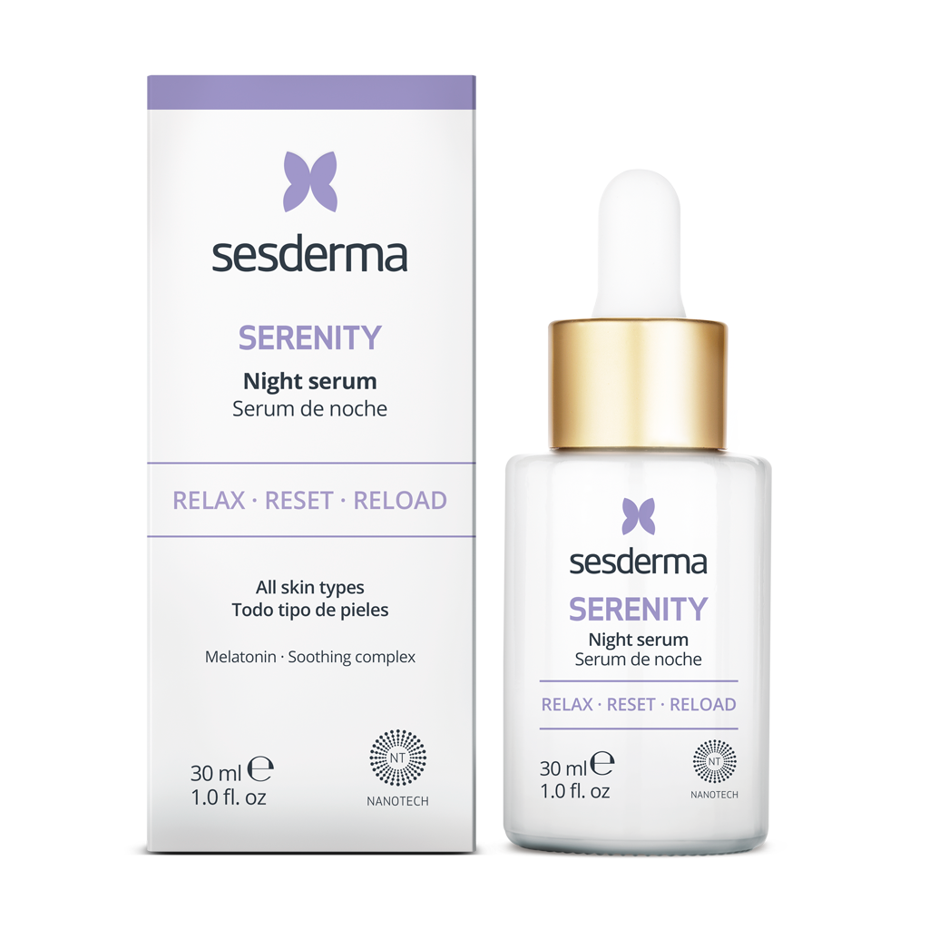 Foto 2 pulgar | Sesderma Serenity Serum De Noche Liposomado Efecto Relajante Combate El Daño En La Piel 30 Ml