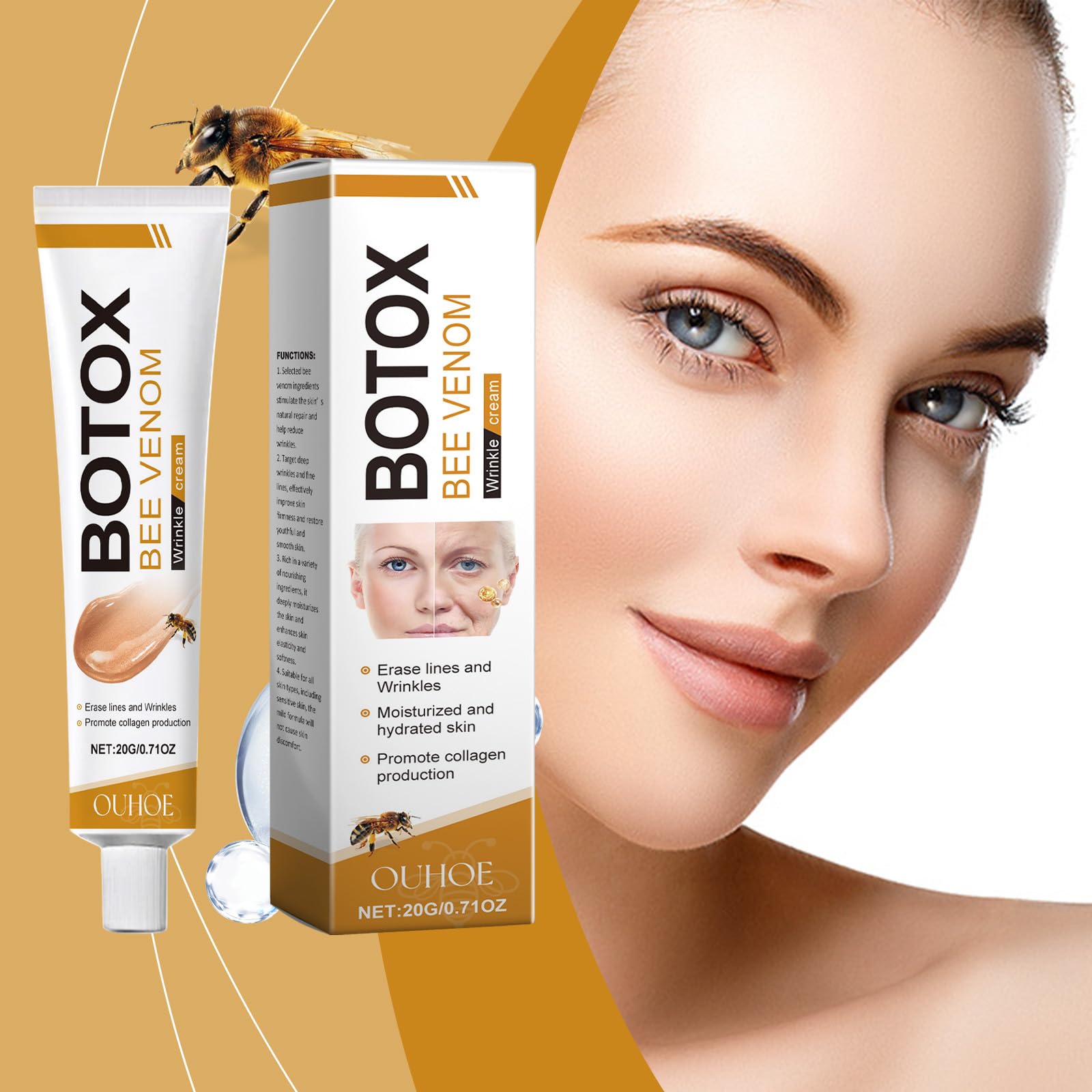 Foto 5 pulgar | Crema Antiarrugas Botoxlux Bee Venom Lift Para Todo Tipo De Piel - Venta Internacional.